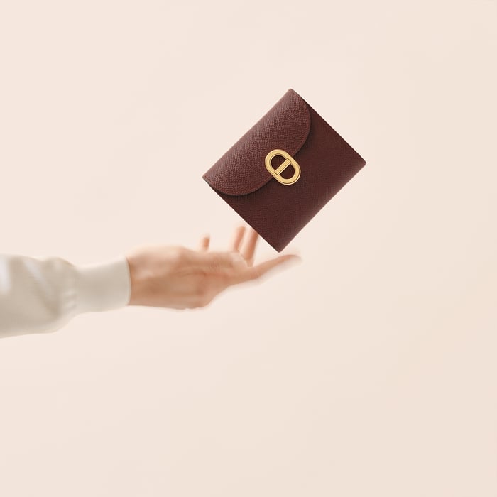 Gold Maillon Compact Wallet