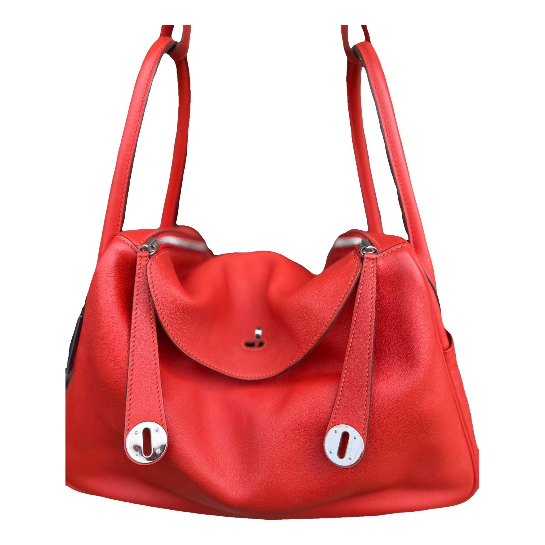 Hermes Lindy Handbag Clemence Leather 2014