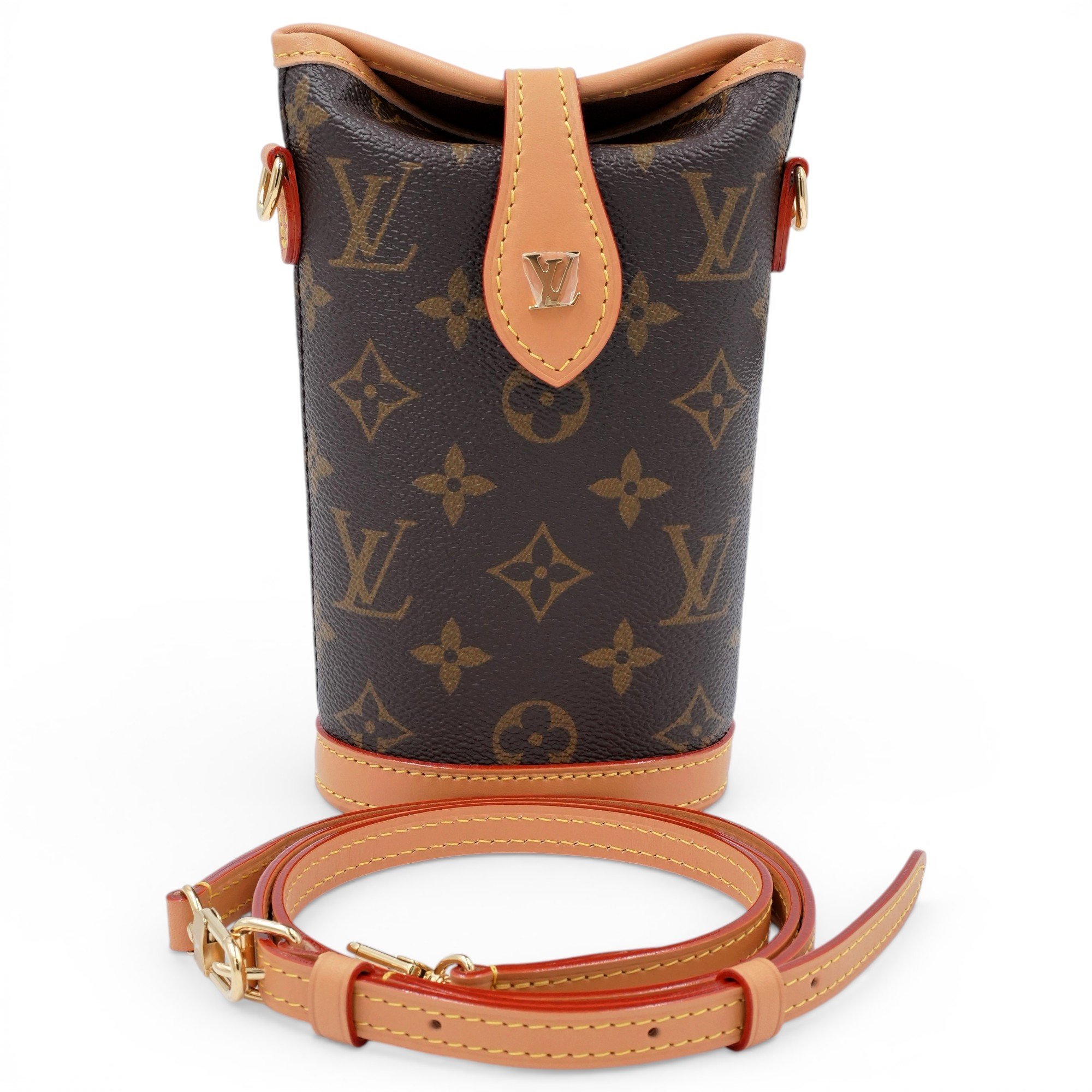 Fold leather crossbody bag