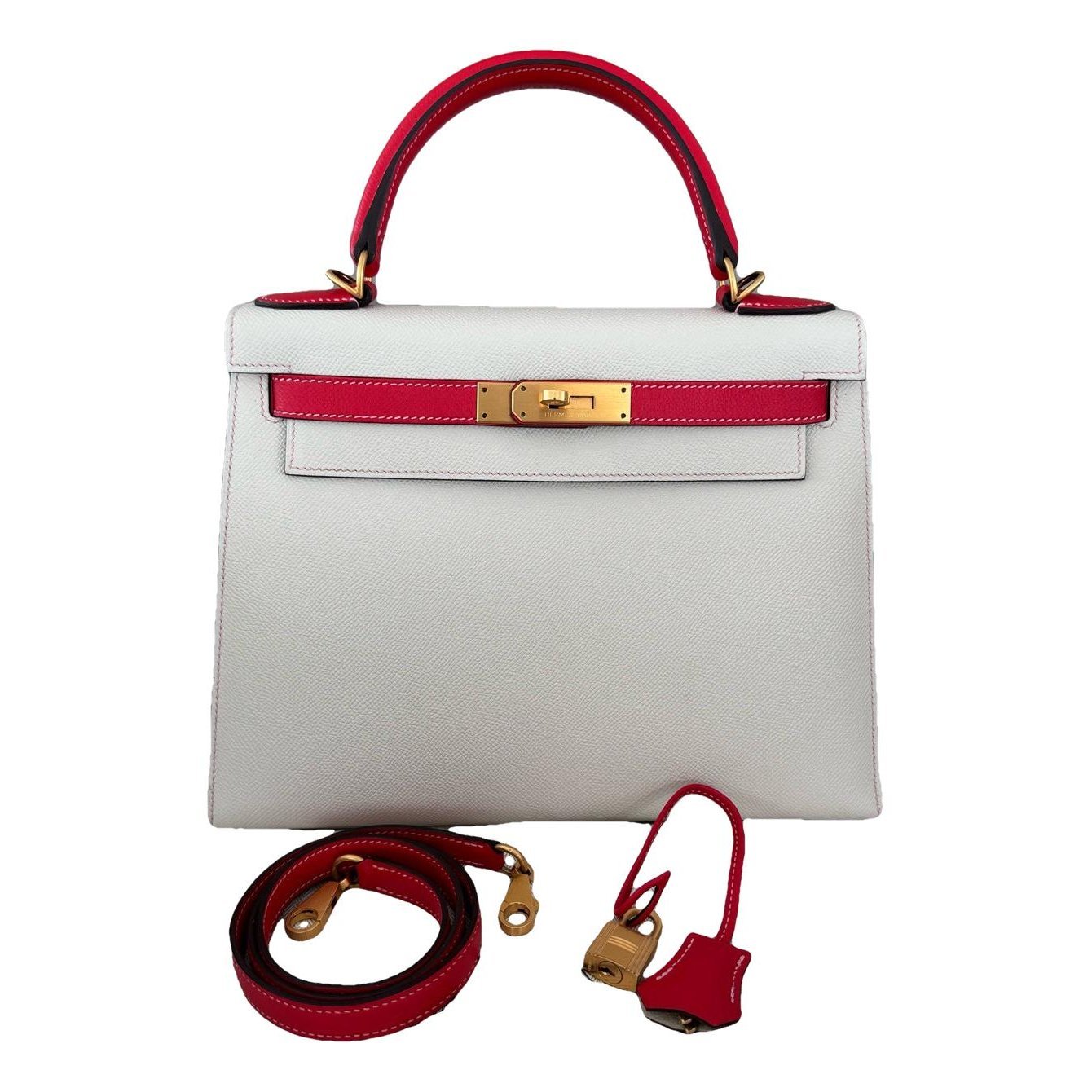 Kelly 28 leather handbag