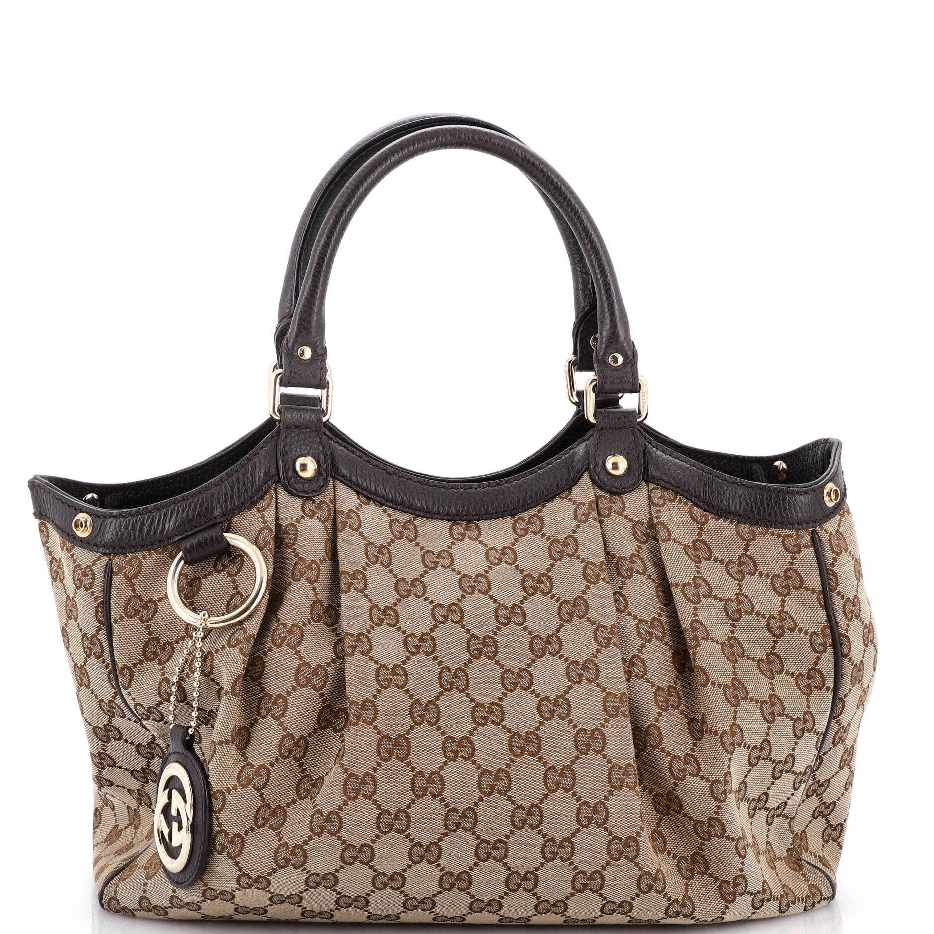 Sukey Tote GG Canvas with Leather Medium