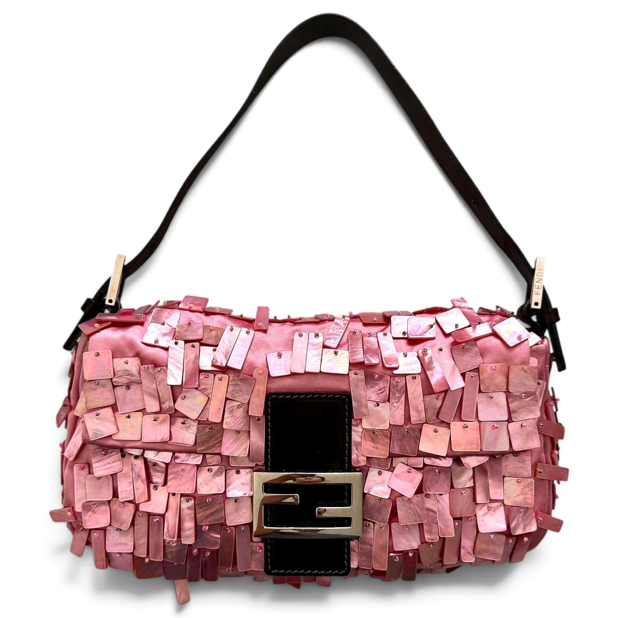 Baguette glitter handbag