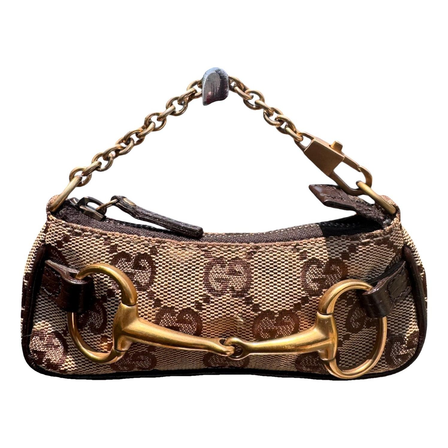 Horsebit Chain cloth mini bag