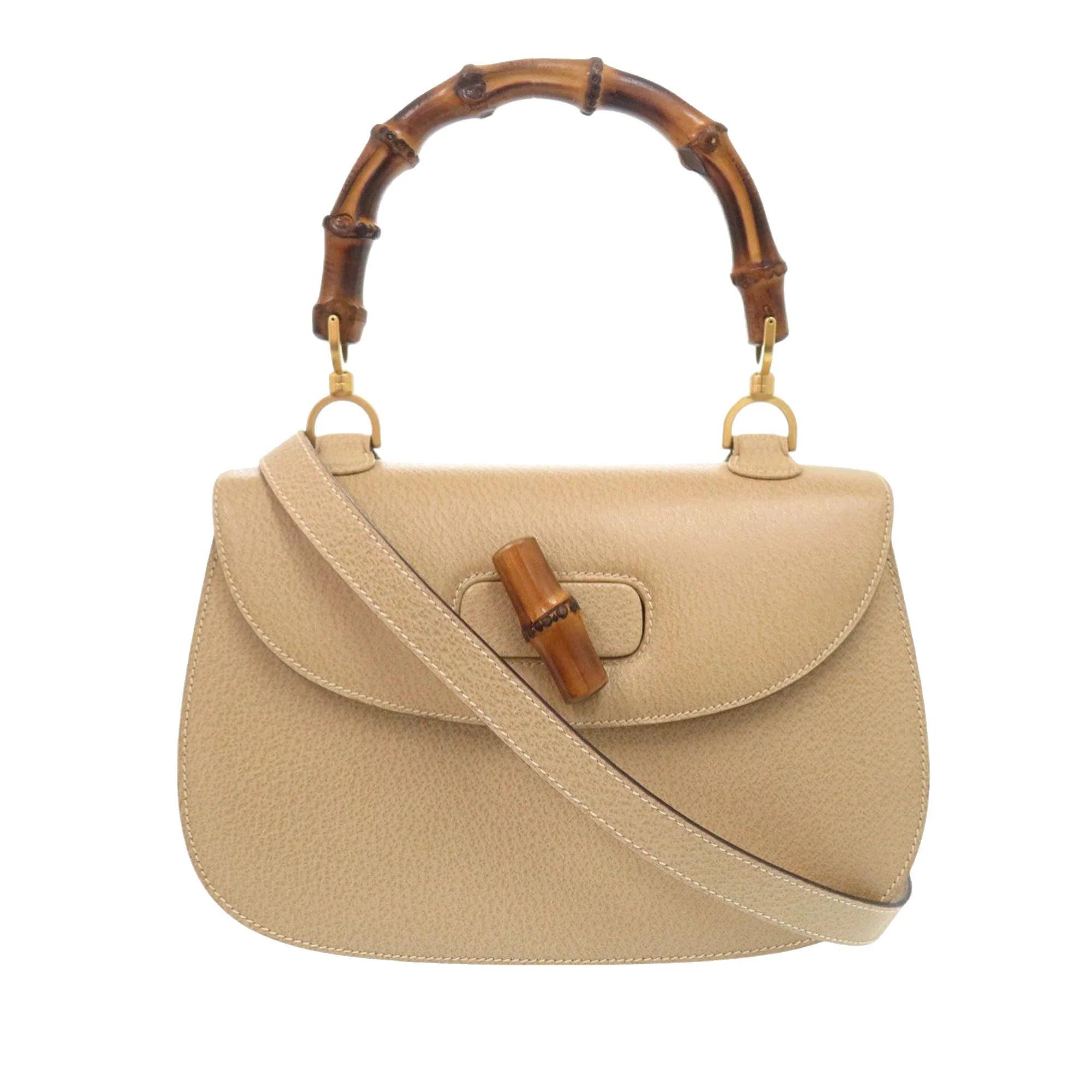 Bamboo pony-style calfskin handbag