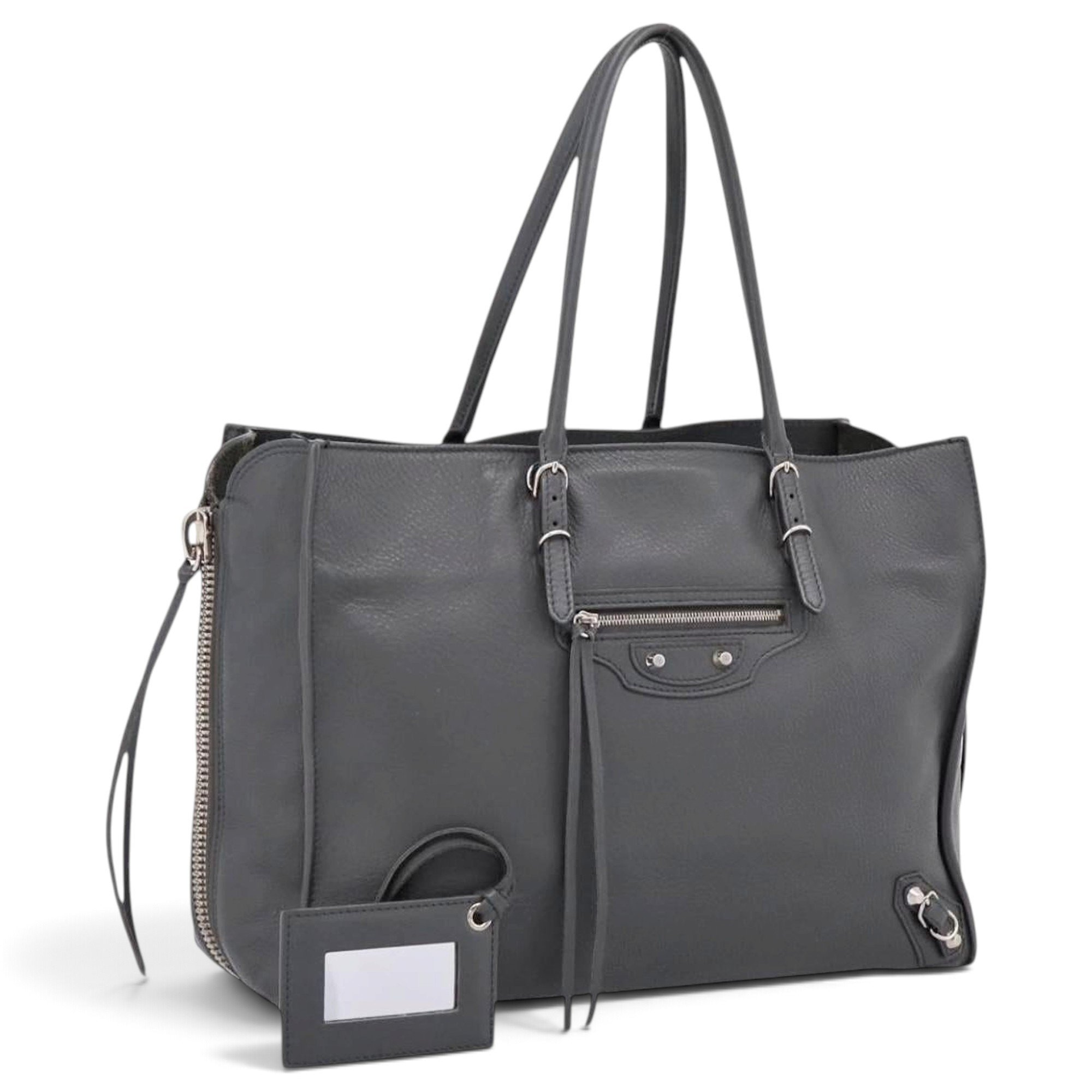 B leather handbag