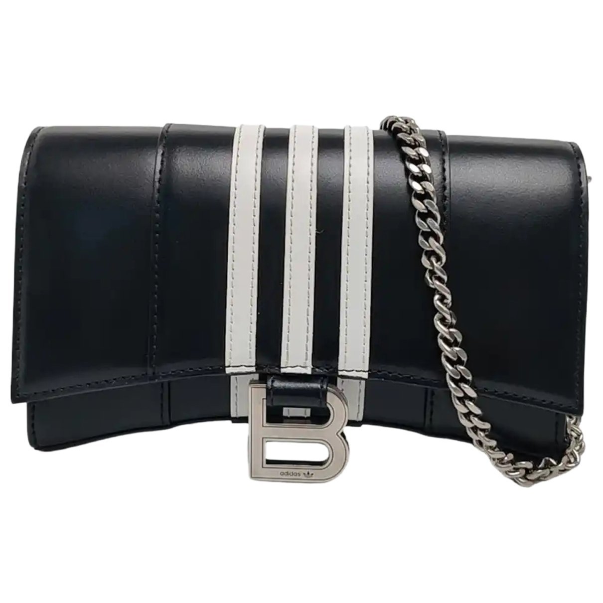 Hourglass leather crossbody bag