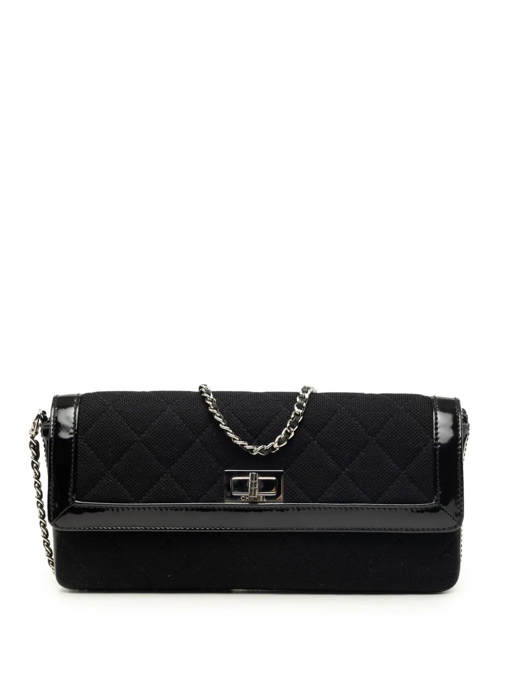 2000-2002 Quilted Jersey and Patent Trimmed Reissue 2.55 East West Flap shoulder bag