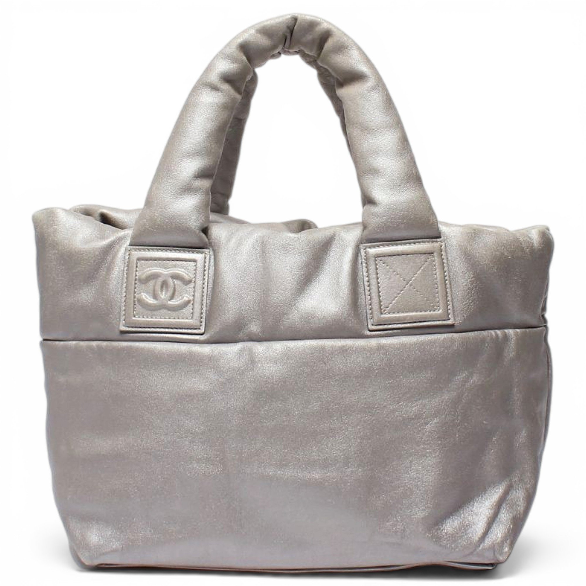 Cocoon leather tote