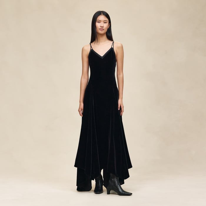 Noir Long Nightgown Dress