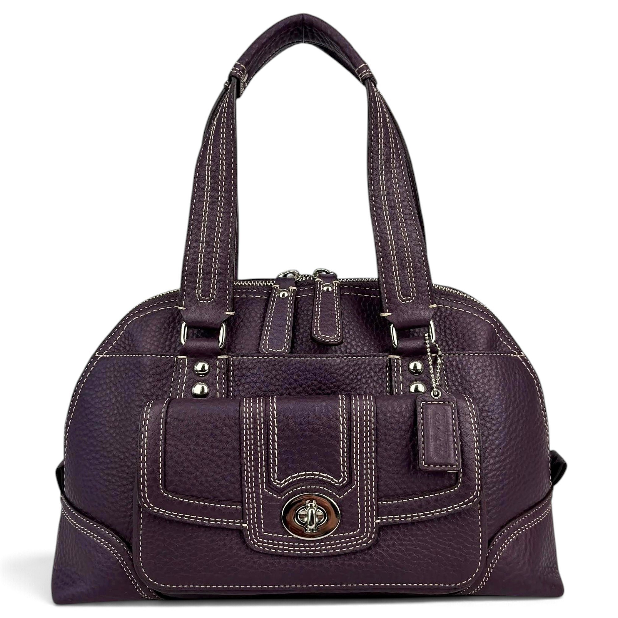 Signature Sufflette leather satchel