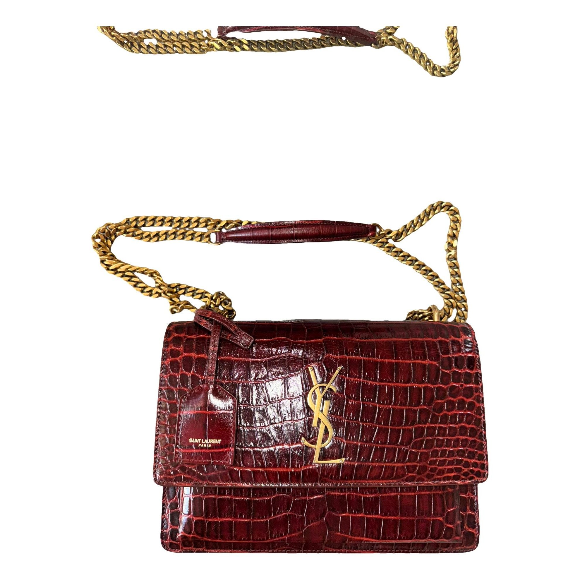 Sunset leather crossbody bag
