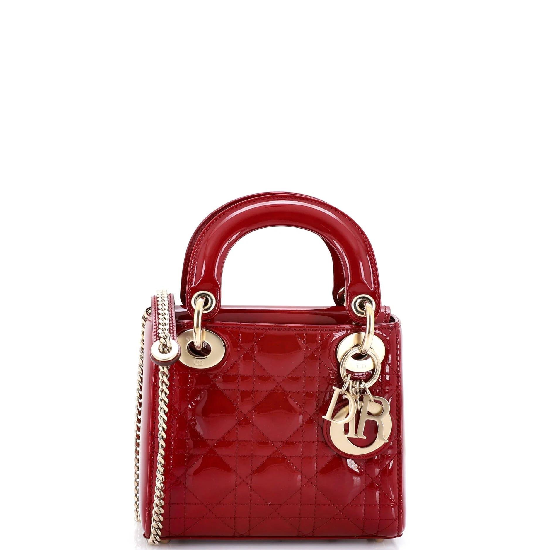 Patent leather handbag