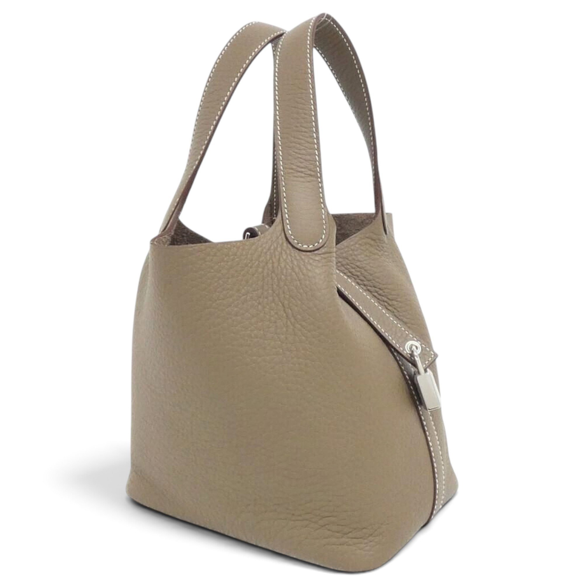 Picotin leather handbag