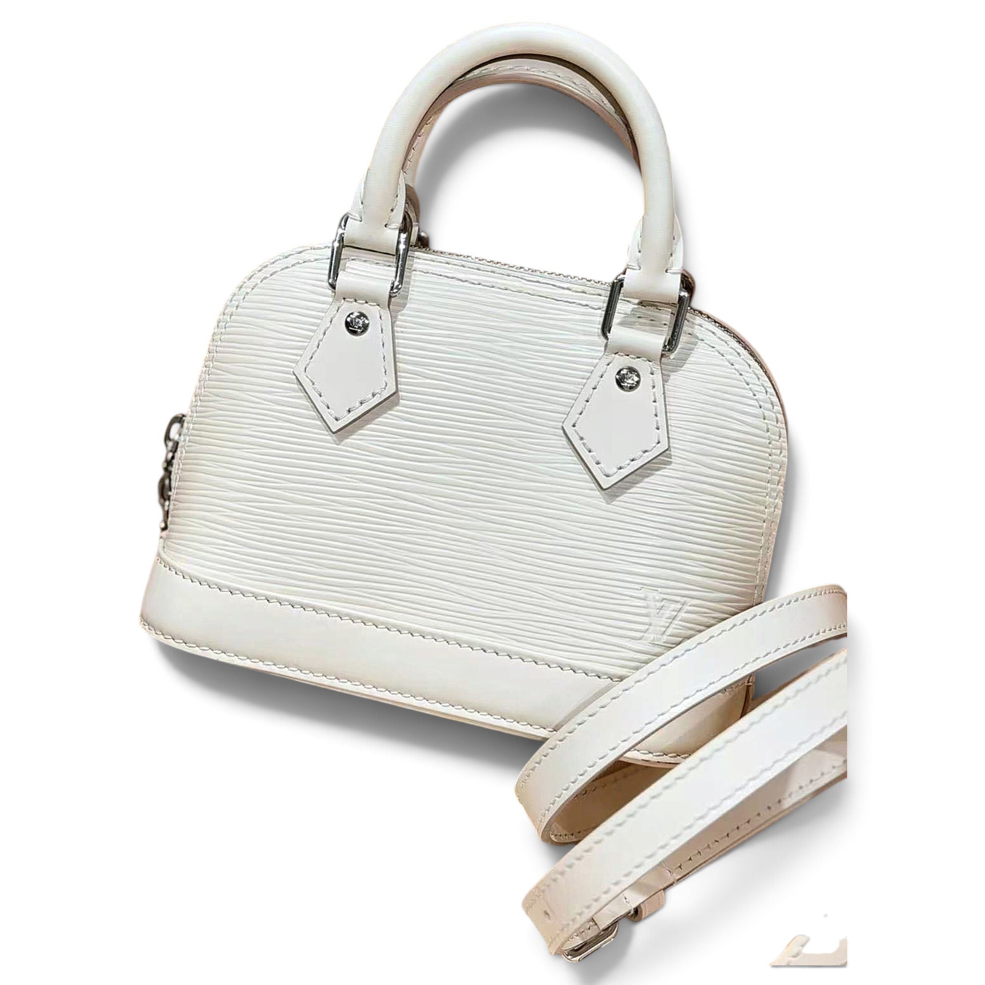 Louis Vuitton Alma BB leather handbag