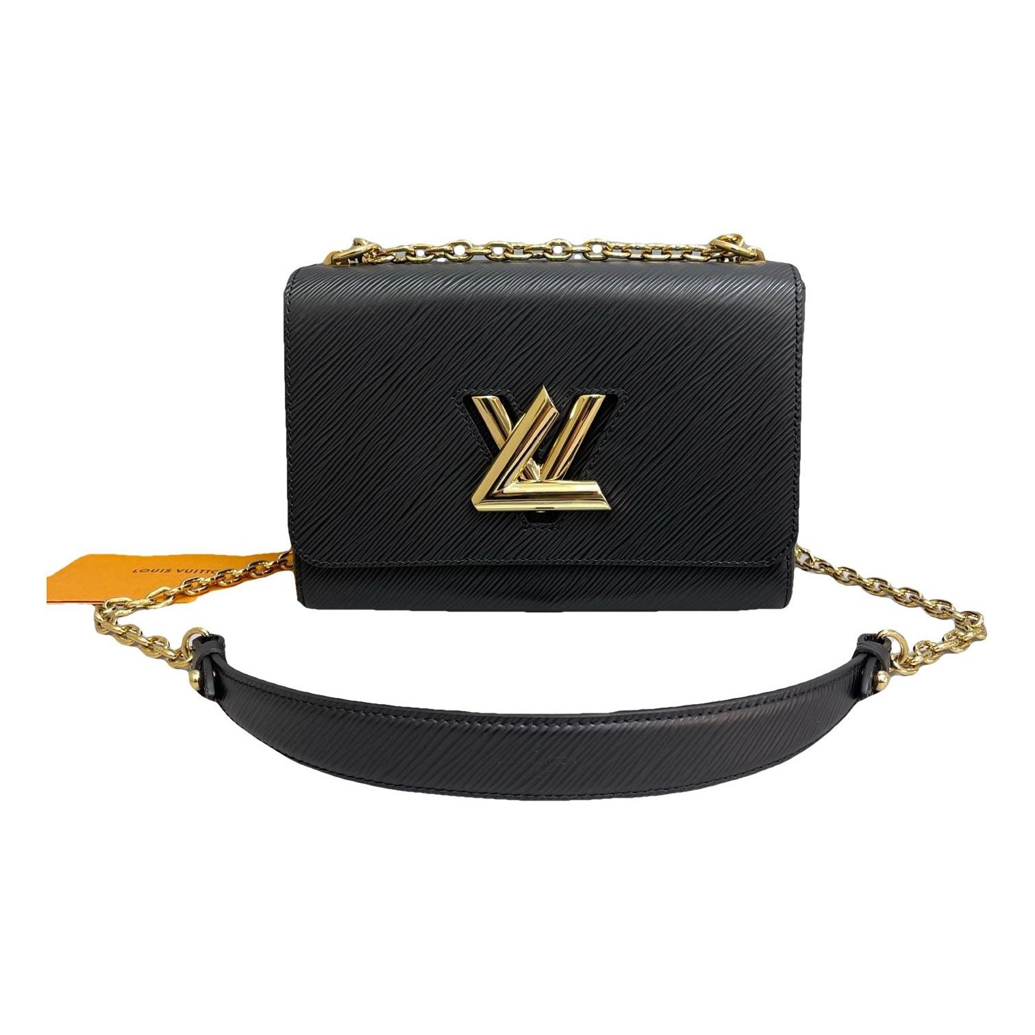 Twist leather handbag