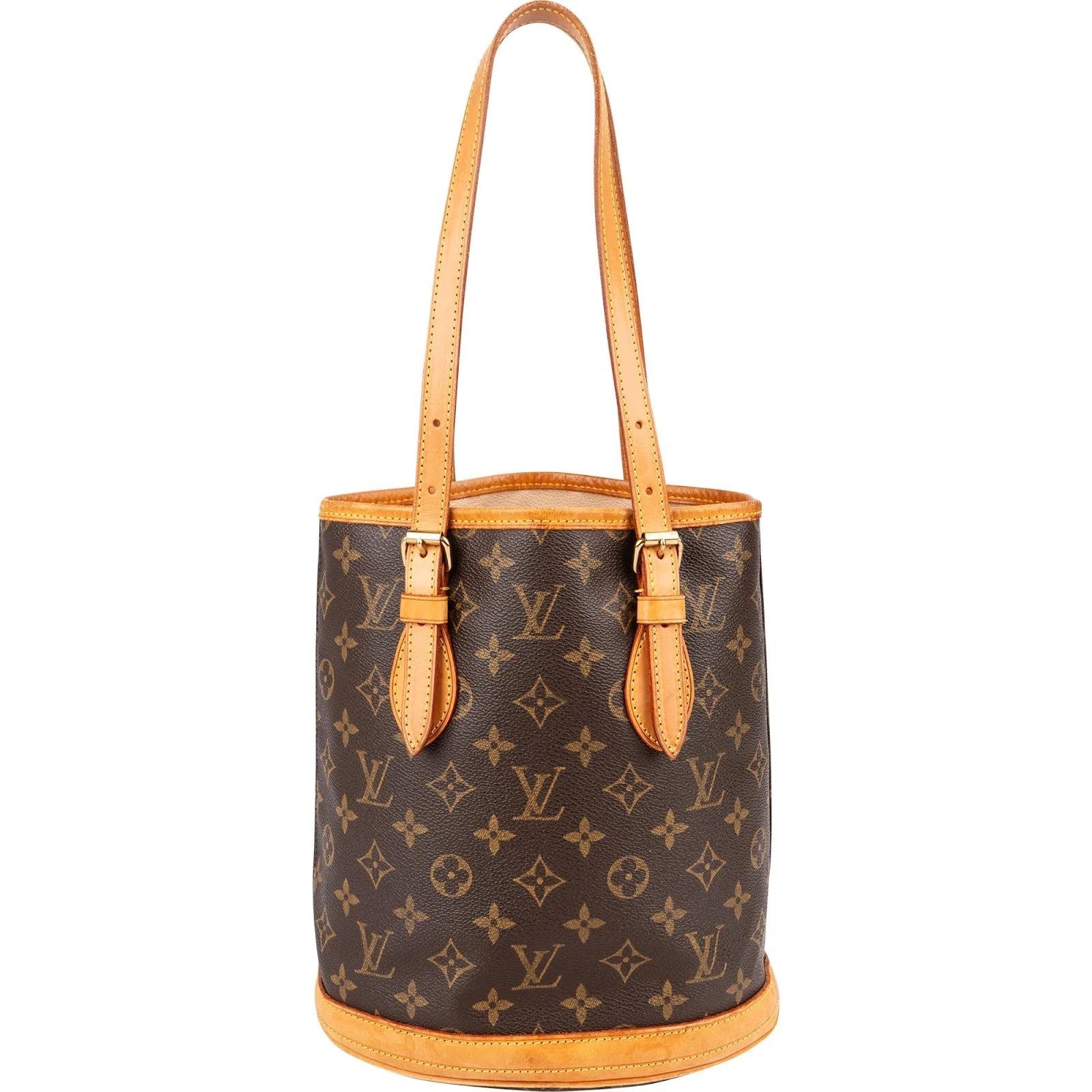 Bucket leather handbag