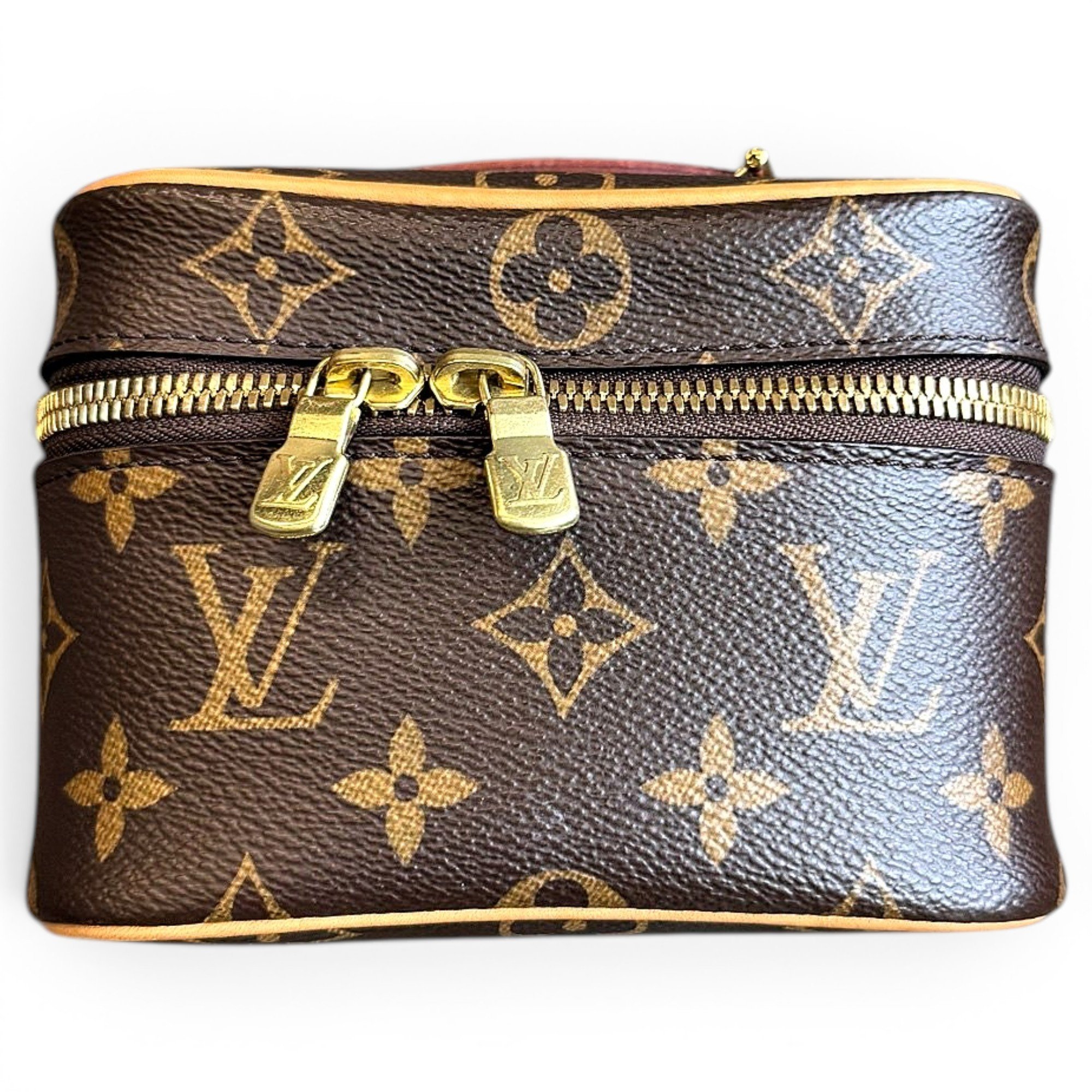 Vanity leather handbag