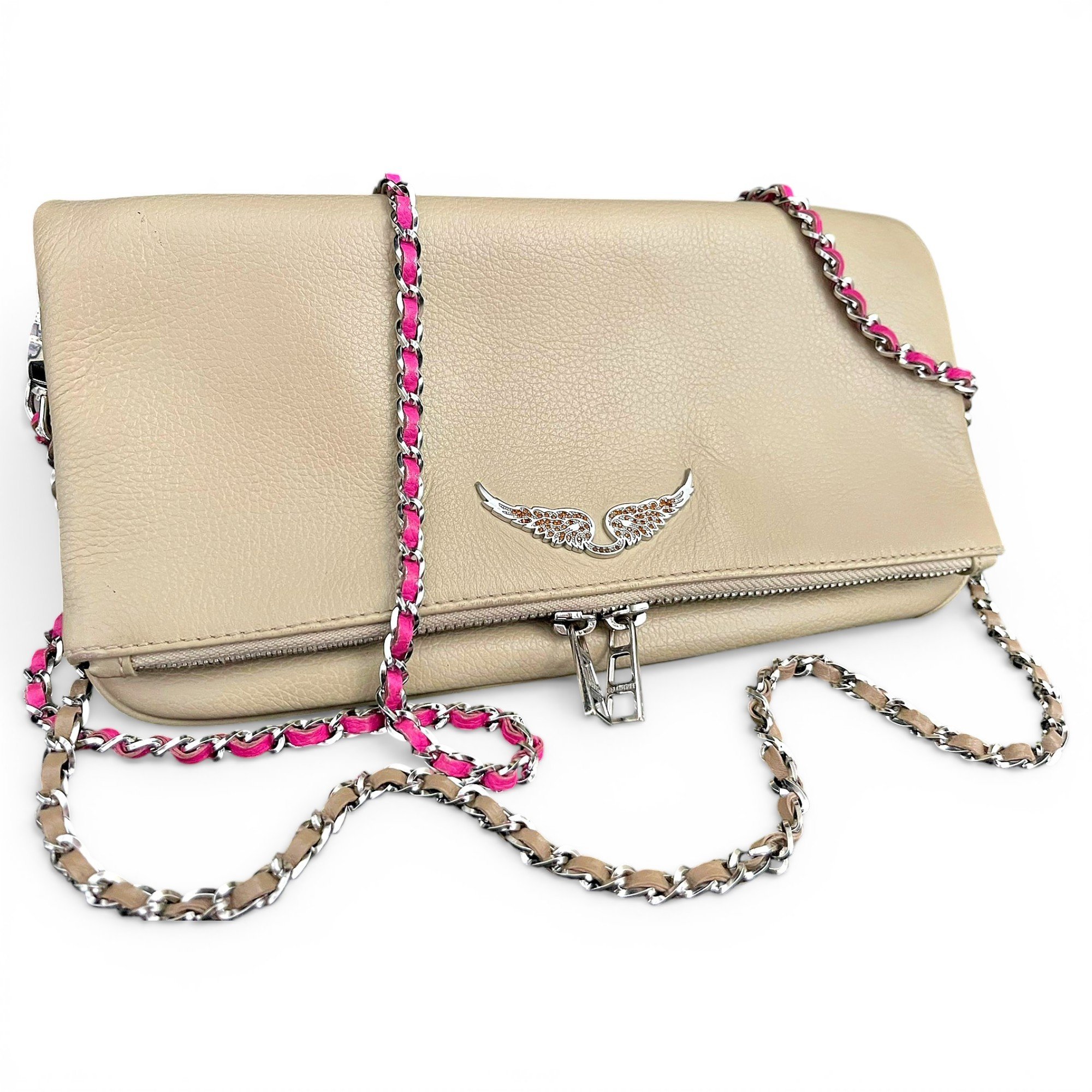 Rock leather crossbody bag