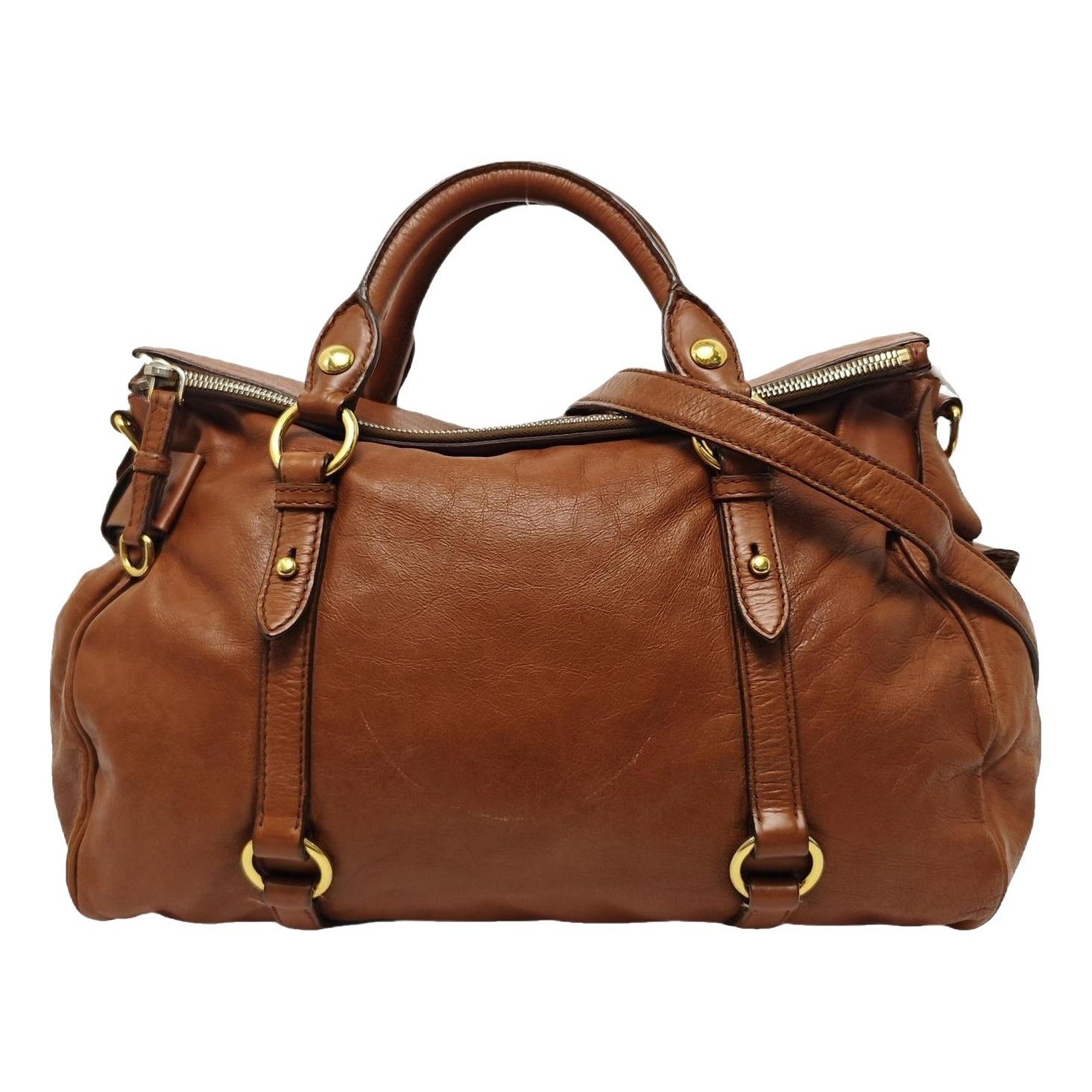 Bow bag leather handbag