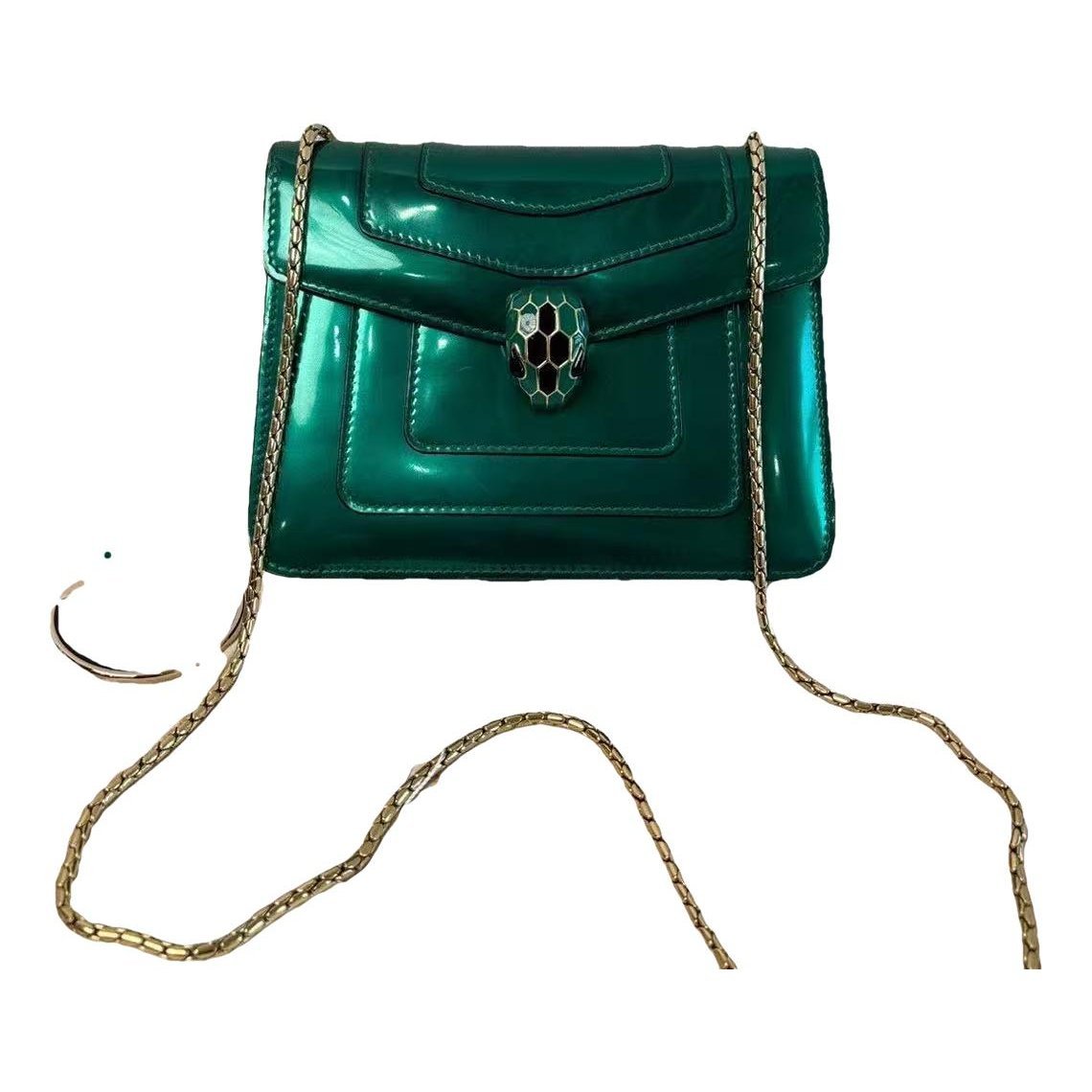Serpenti leather handbag