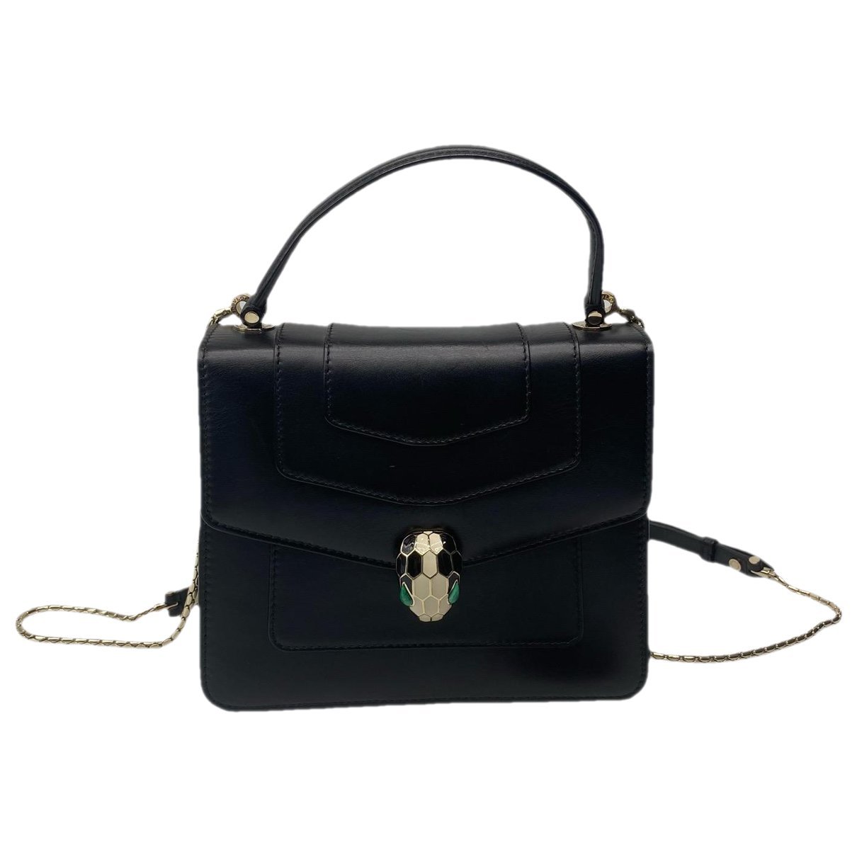 Serpenti leather handbag