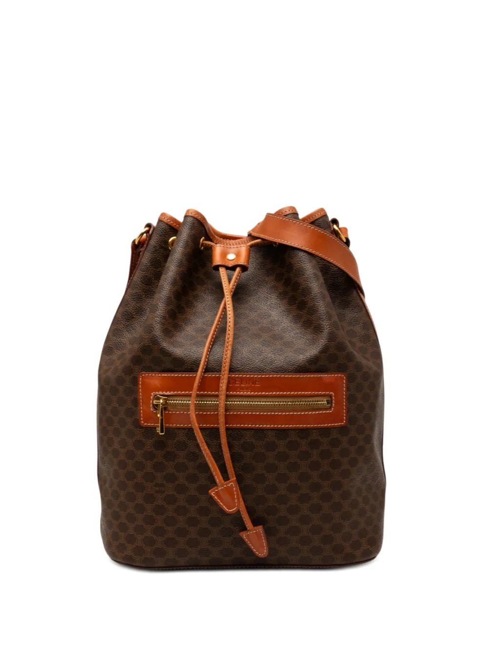 1996 Macadam Coated Canvas Drawstring bucket bag