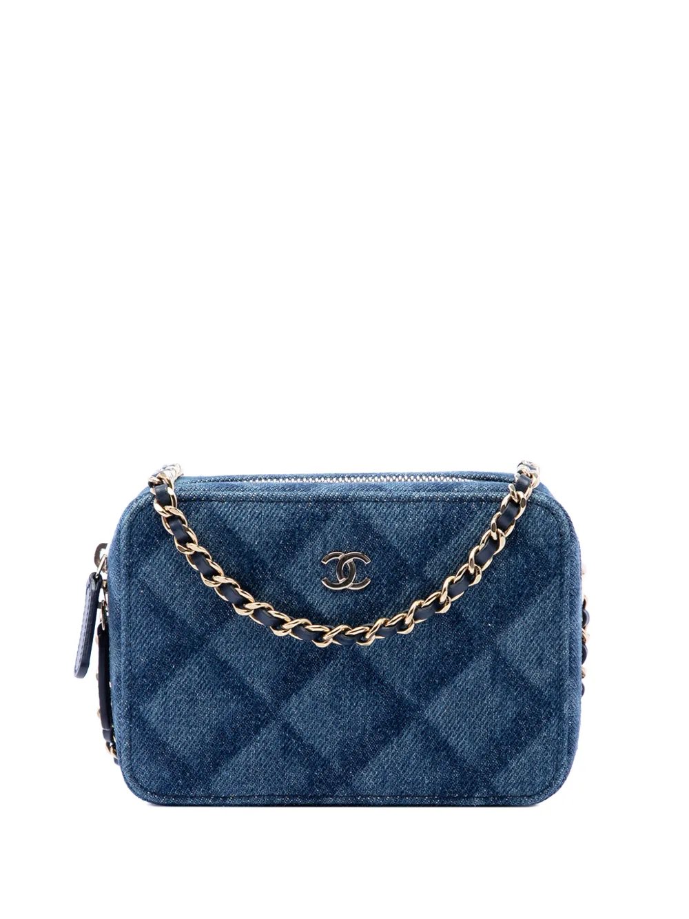 2021-2026 CC Printed Denim Camera Case crossbody bag