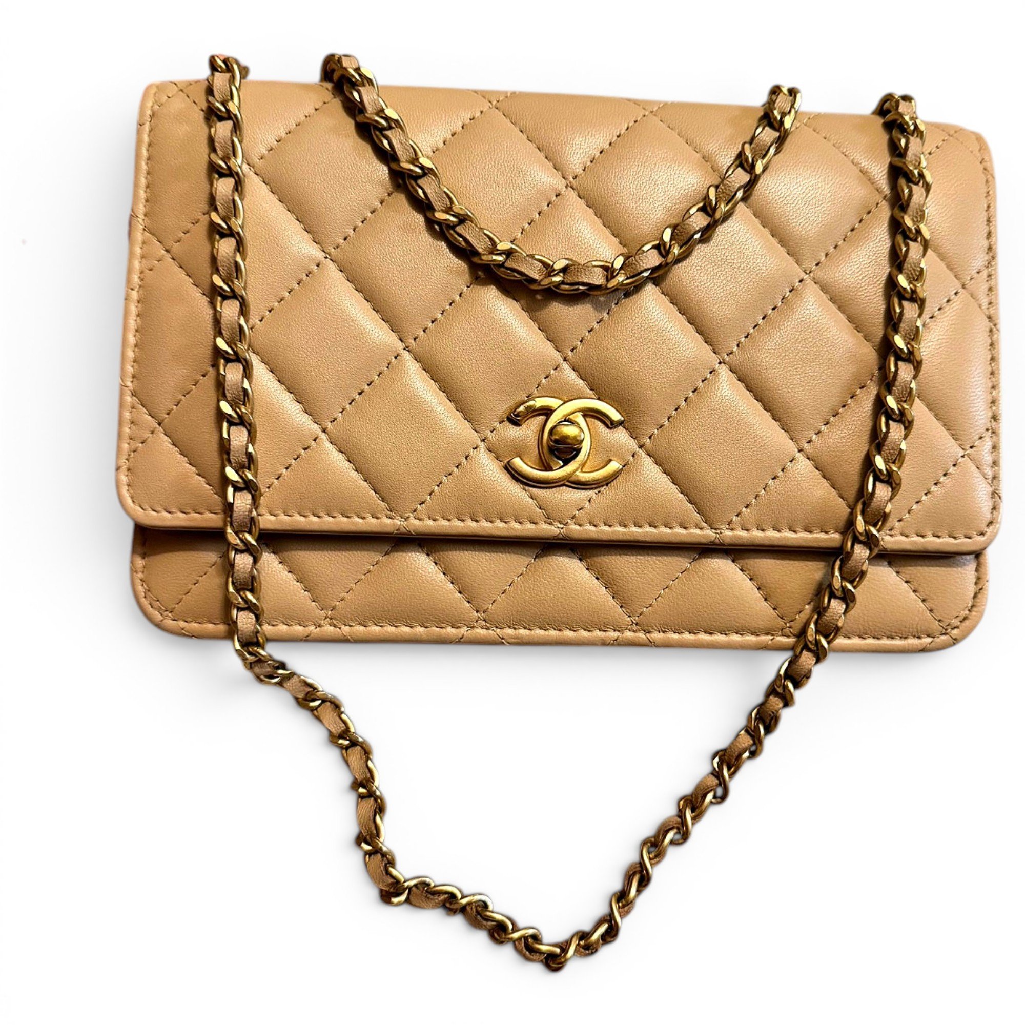 Wallet On Chain Timeless/Classique leather crossbody bag