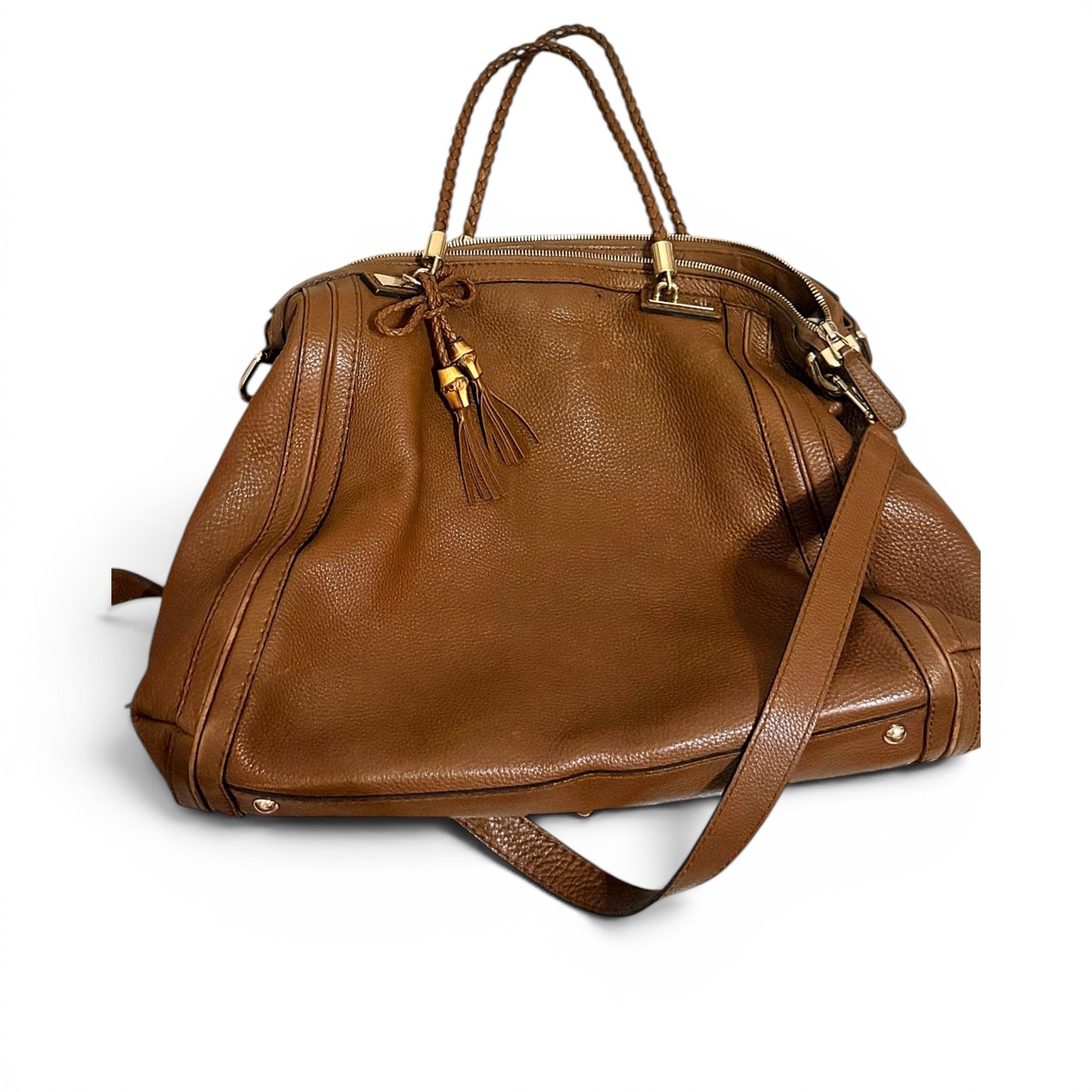 New Bamboo leather handbag