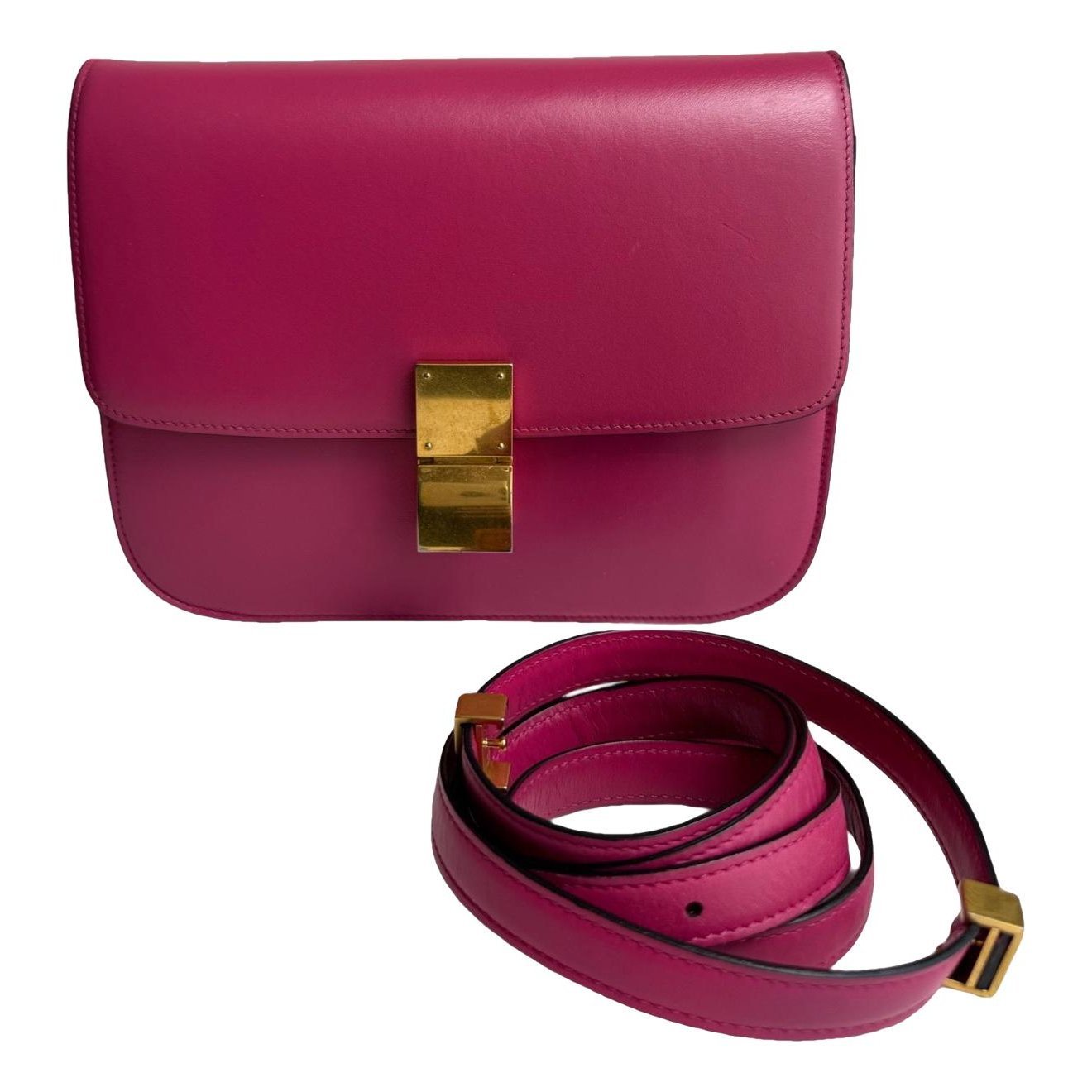 Classic leather crossbody bag