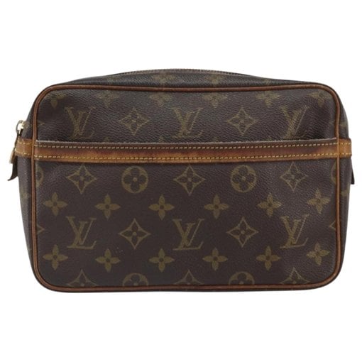 Leather clutch bag