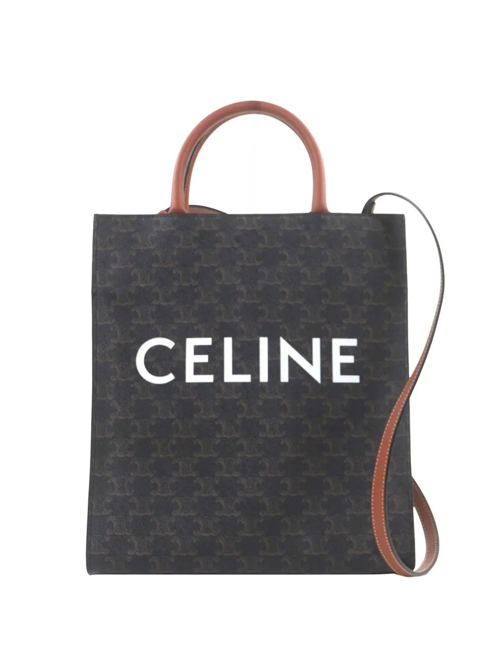 2018-2026 Small Triomphe Coated Canvas Vertical Cabas Tote satchel
