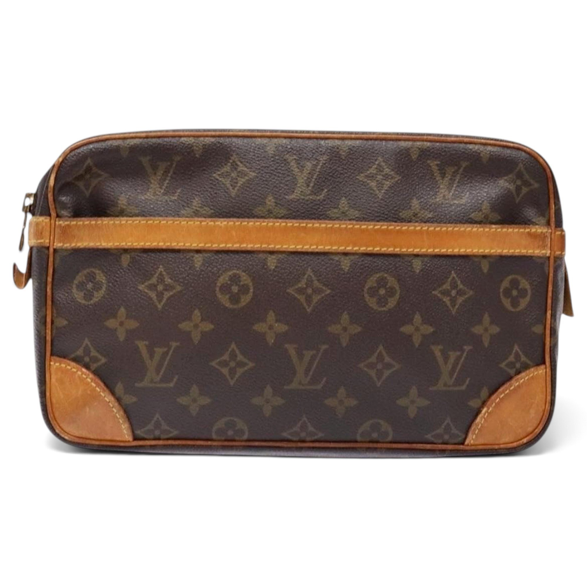 Leather clutch bag