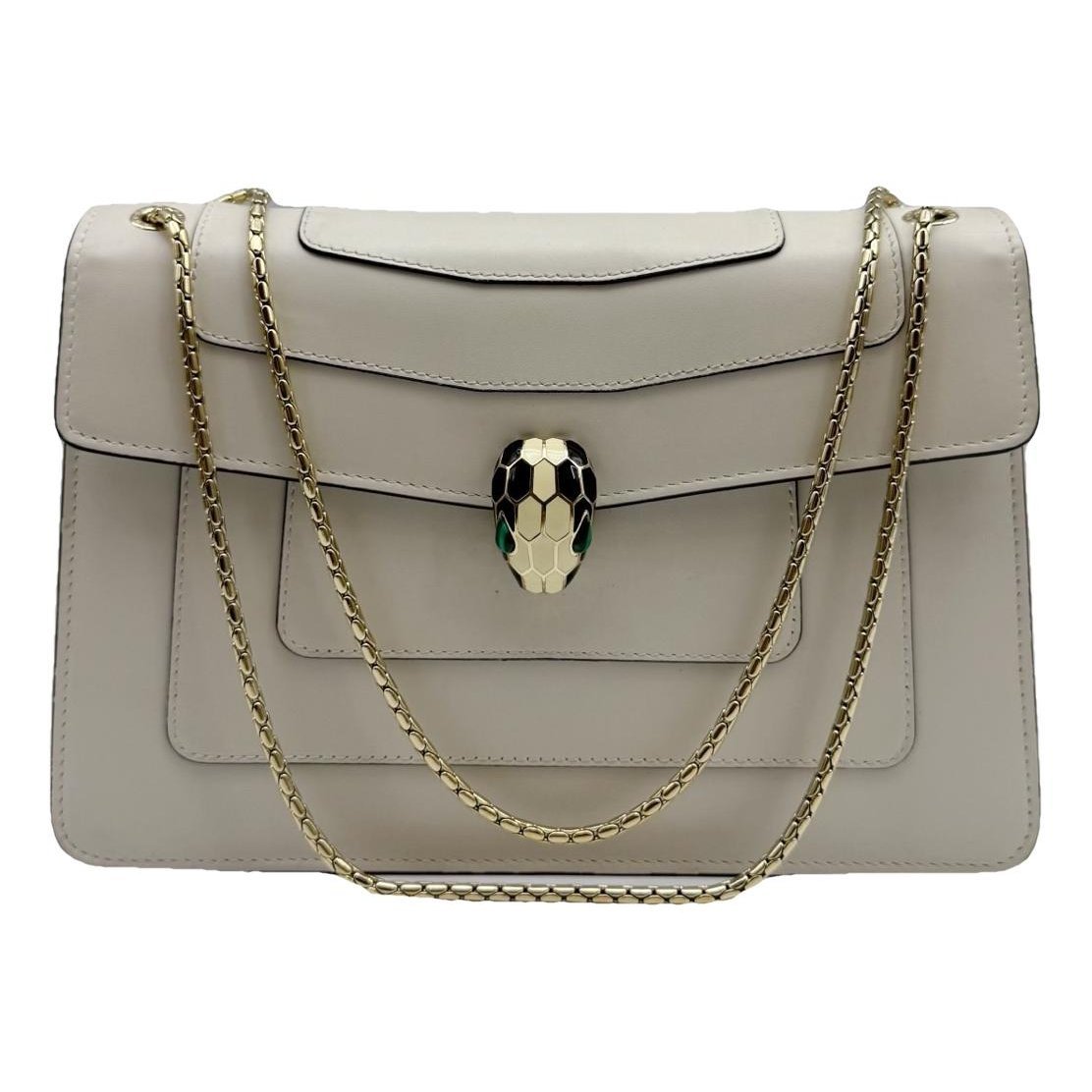 Serpenti leather handbag