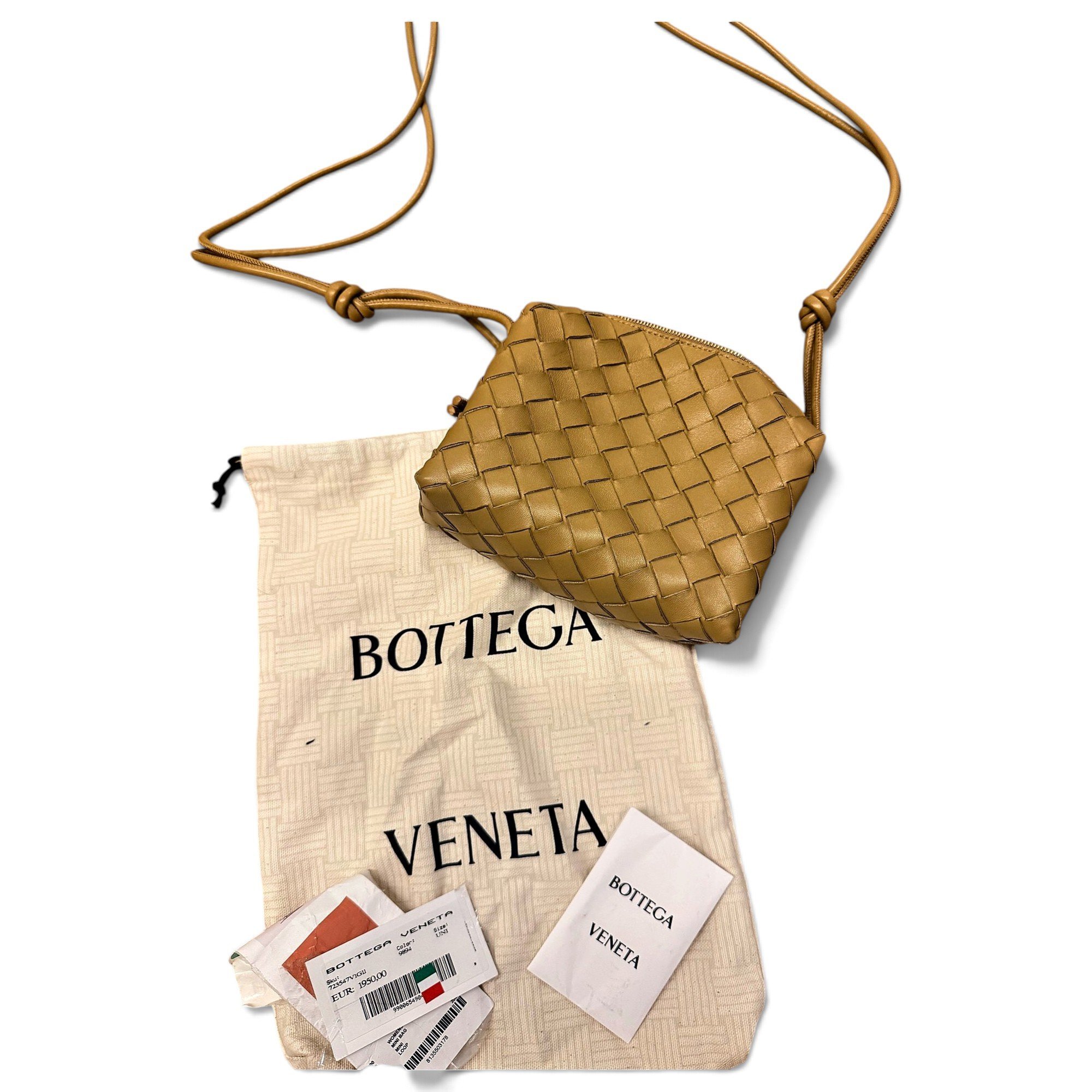 Loop leather crossbody bag