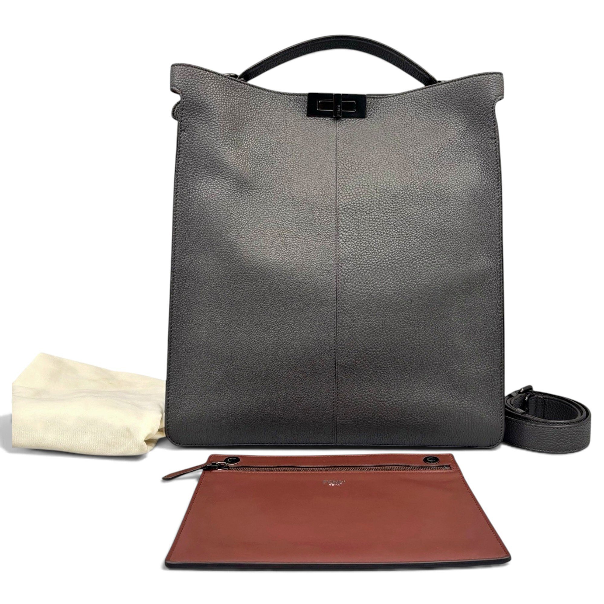 Peekaboo X-Lite leather tote
