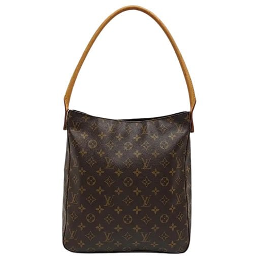 Looping leather handbag