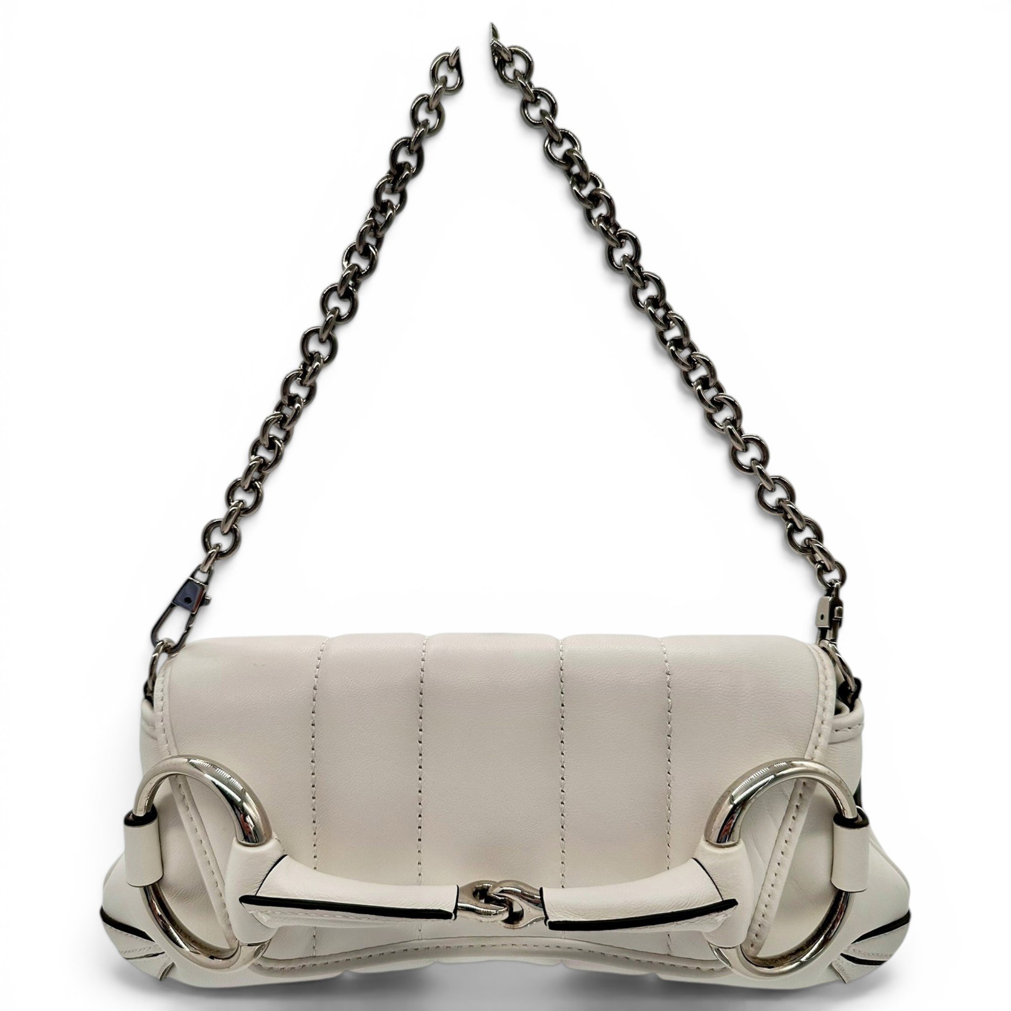 Horsebit Chain leather handbag