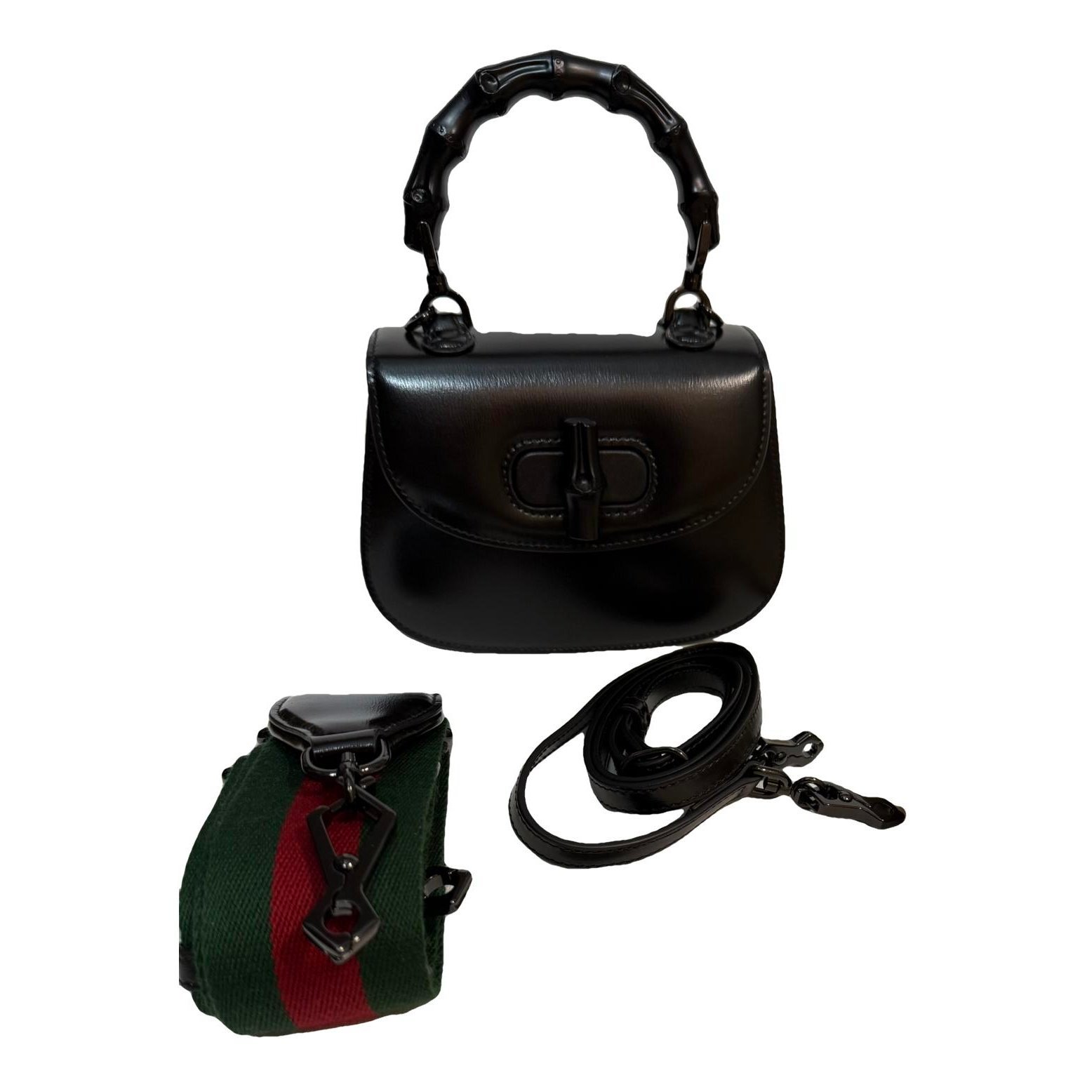 Bamboo leather mini bag