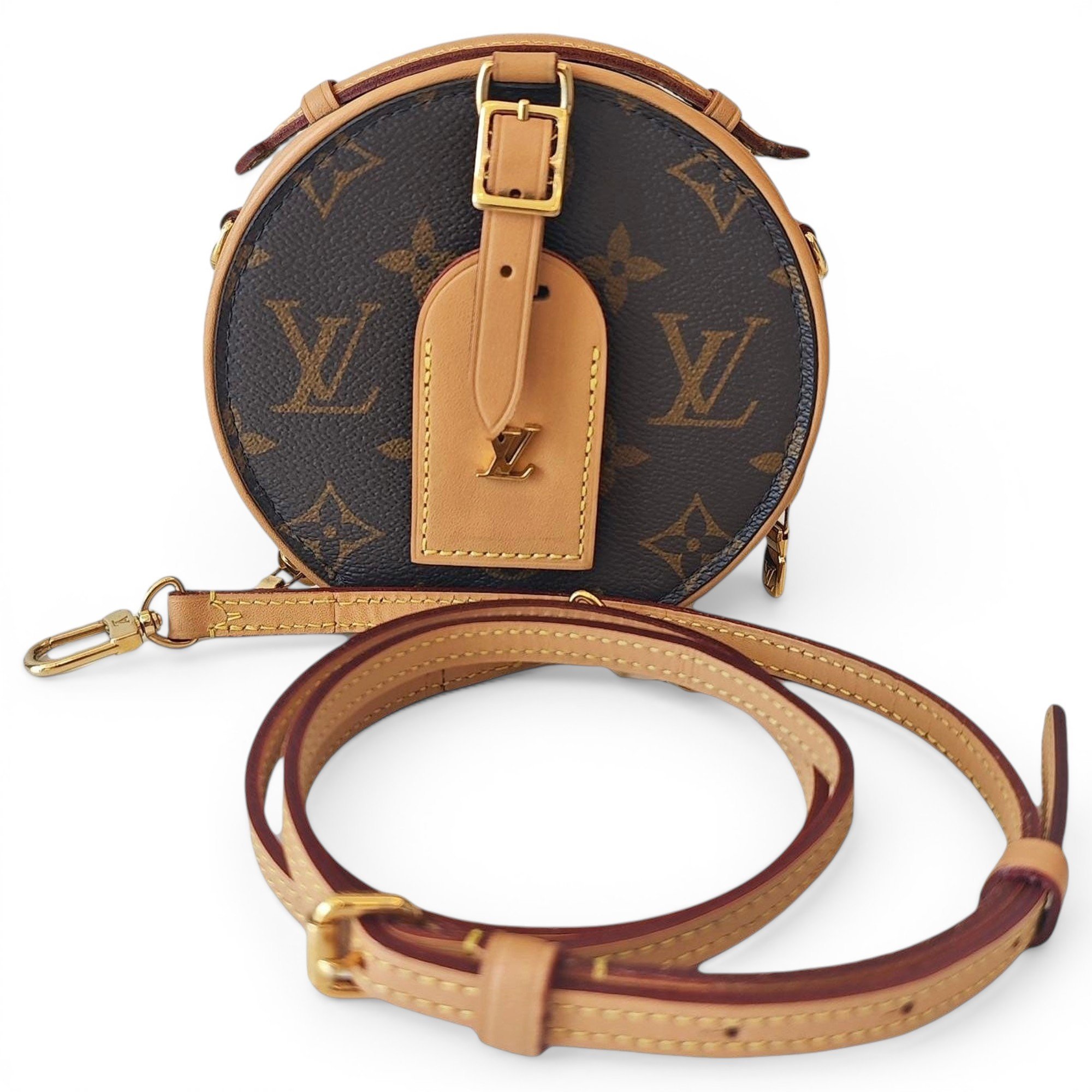 Boîte chapeau souple leather handbag