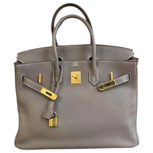Birkin 35 leather handbag