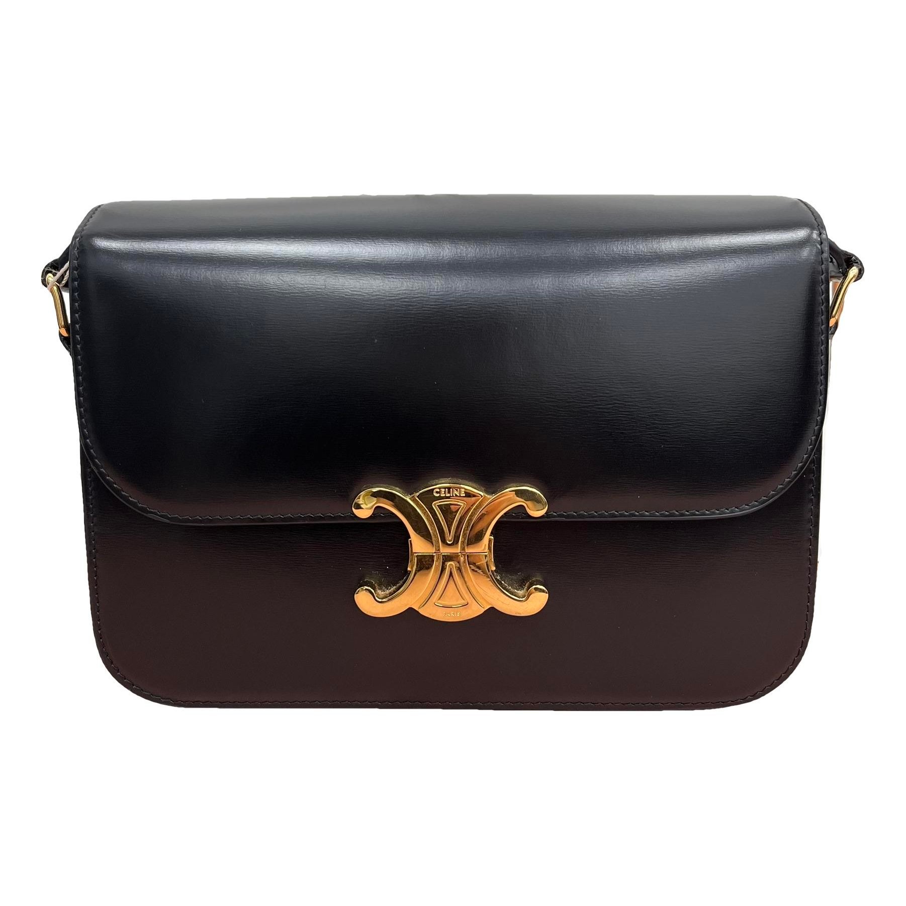 Triomphe leather handbag