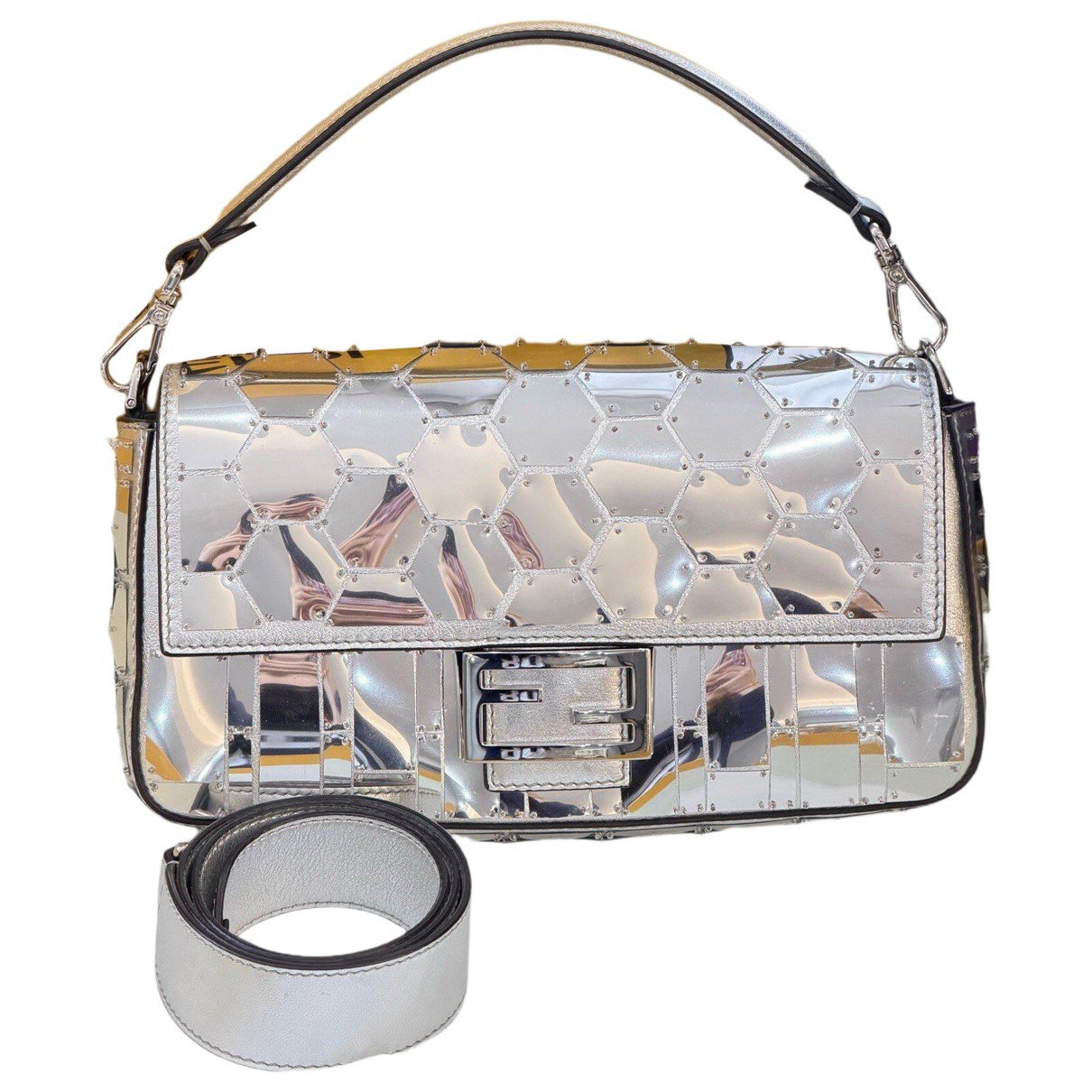 Baguette leather handbag