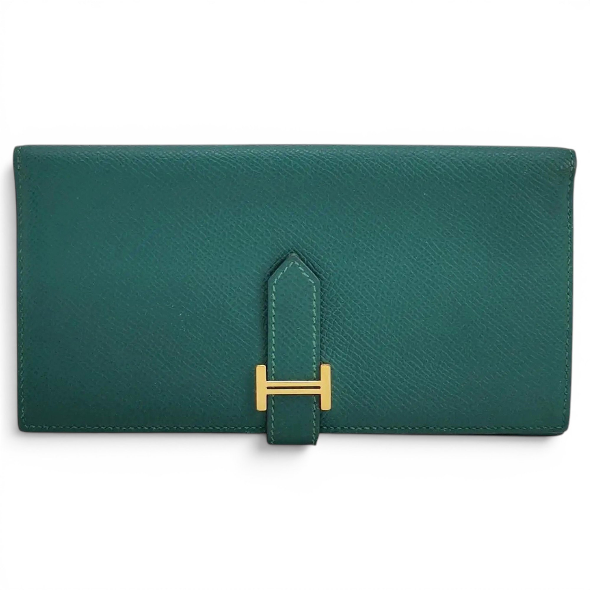 Leather clutch bag