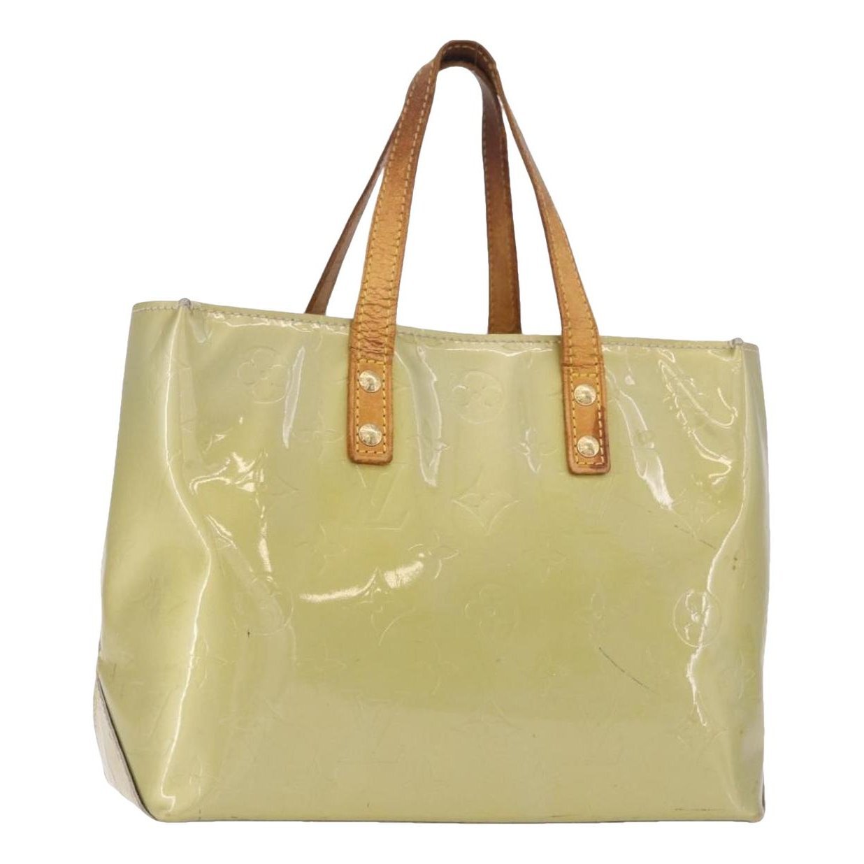 Reade patent leather handbag