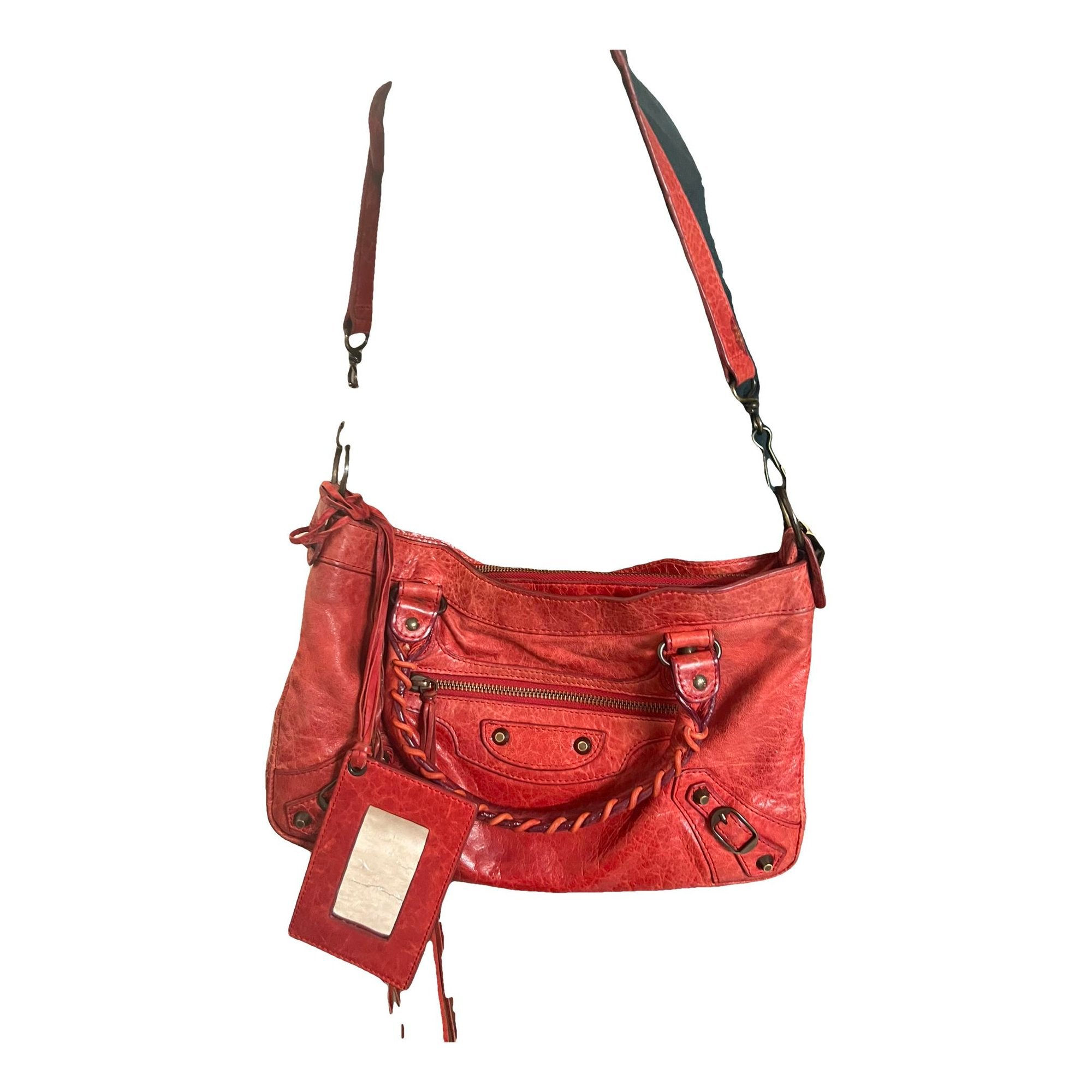 First leather handbag