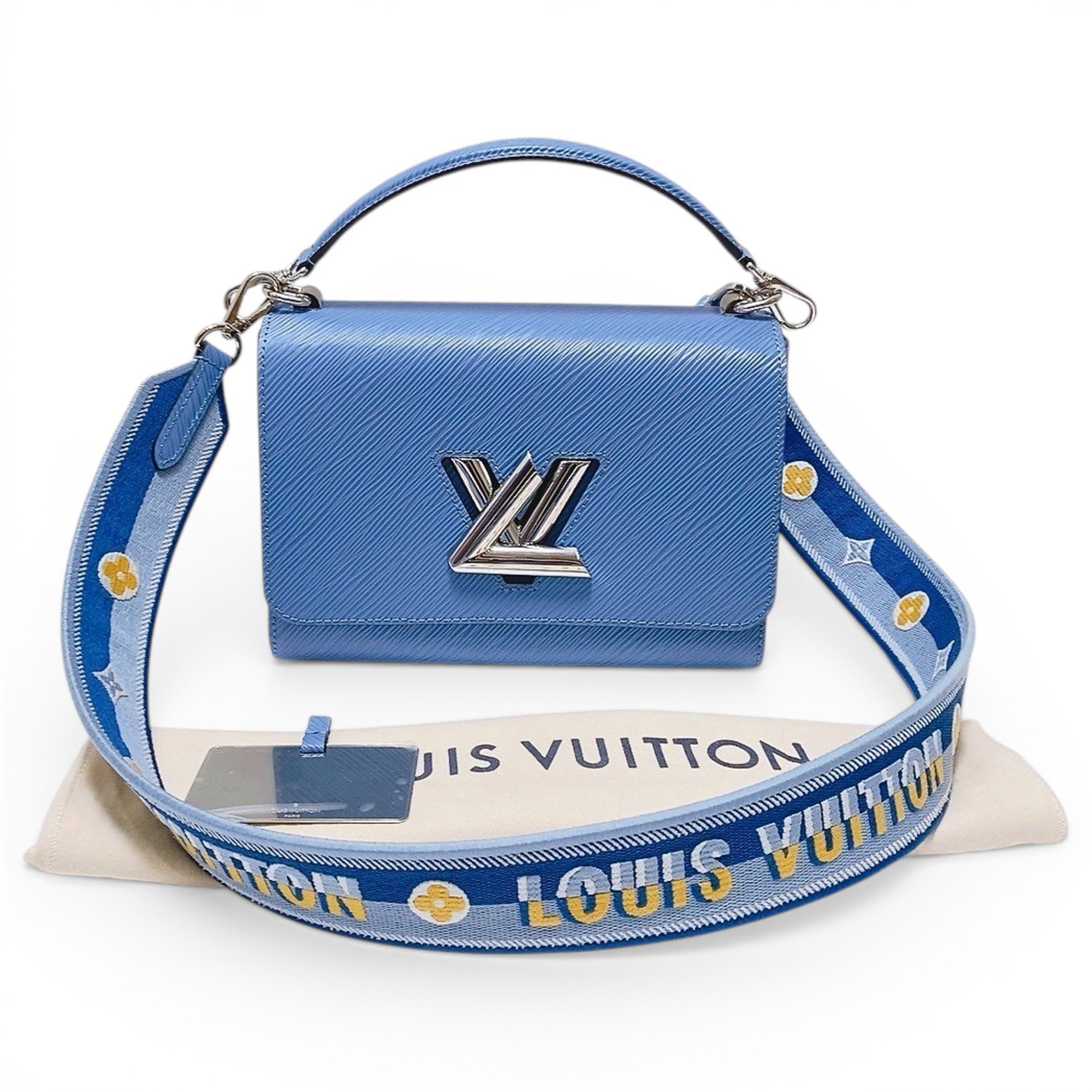 Twist leather handbag