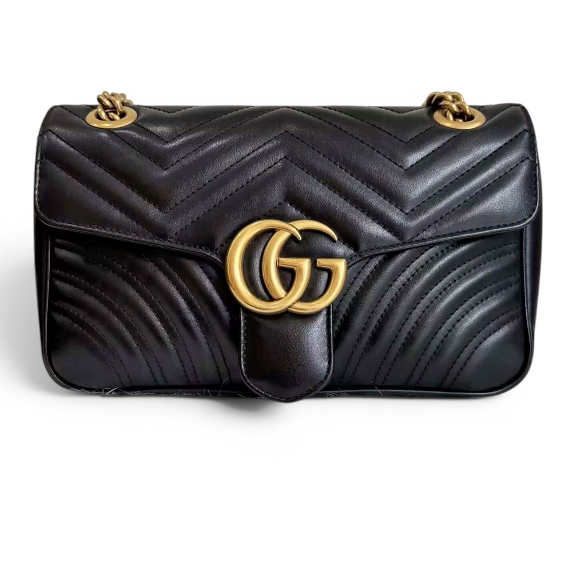 GG Marmont Flap leather crossbody bag