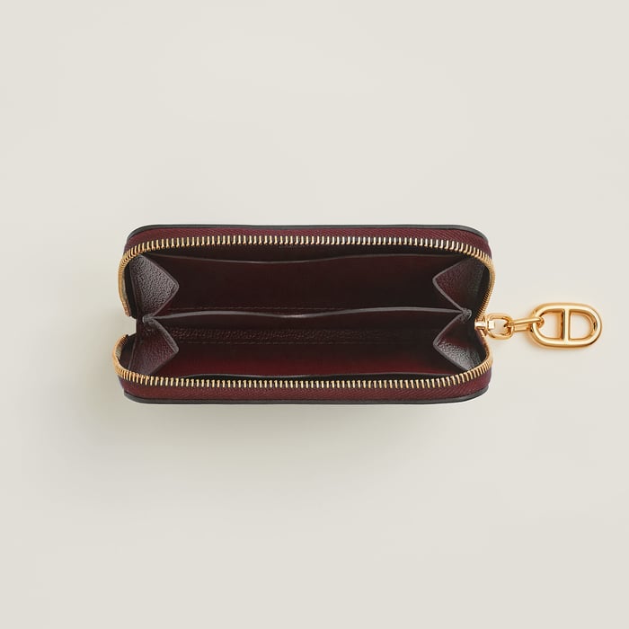 Rouge H Zipengo Chaine d'Ancre Compact Card Holder