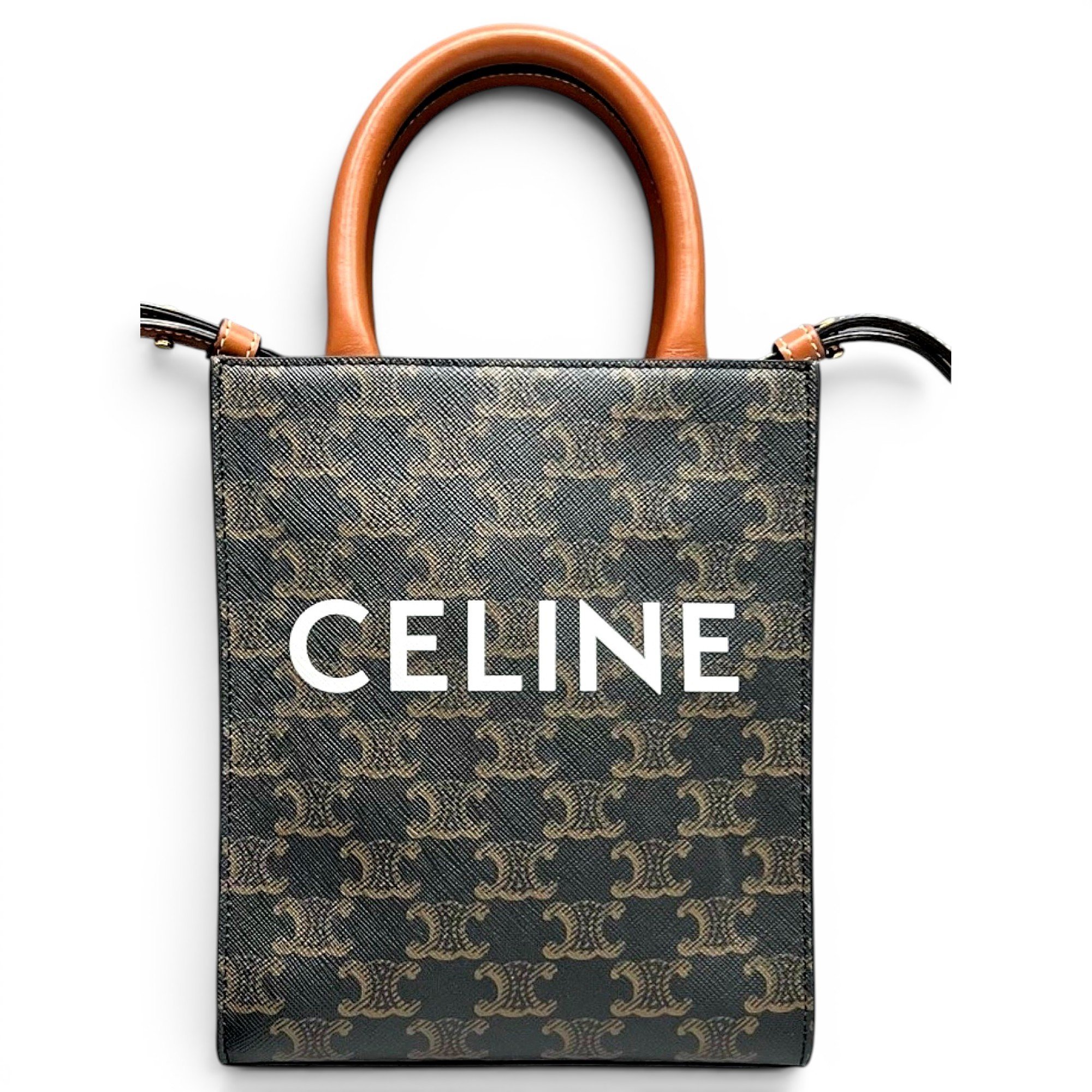 Cabas Vertical leather tote